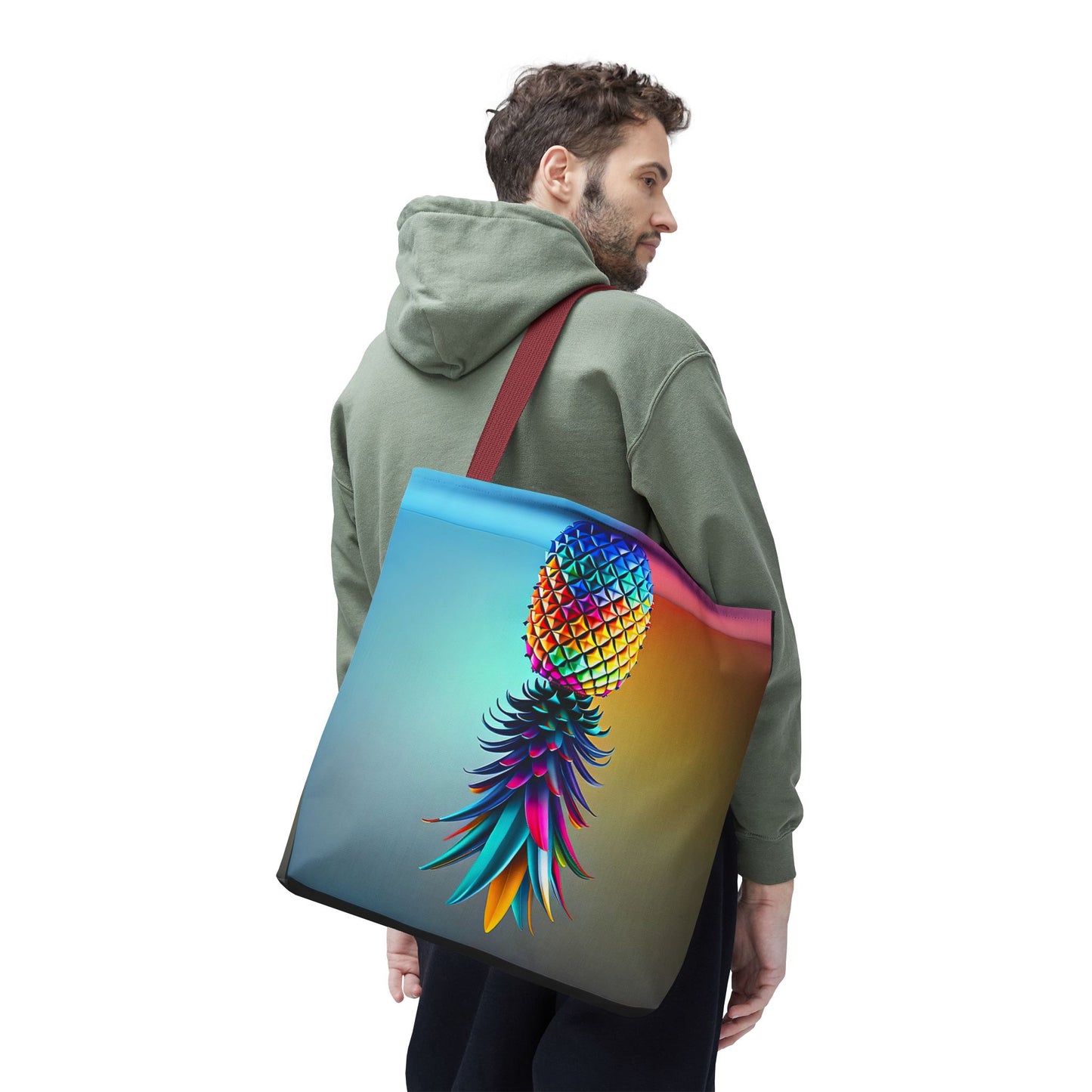 Vibrant Pineapple Tote Bag - Colorful Beach Accessory for Sexy Adventures