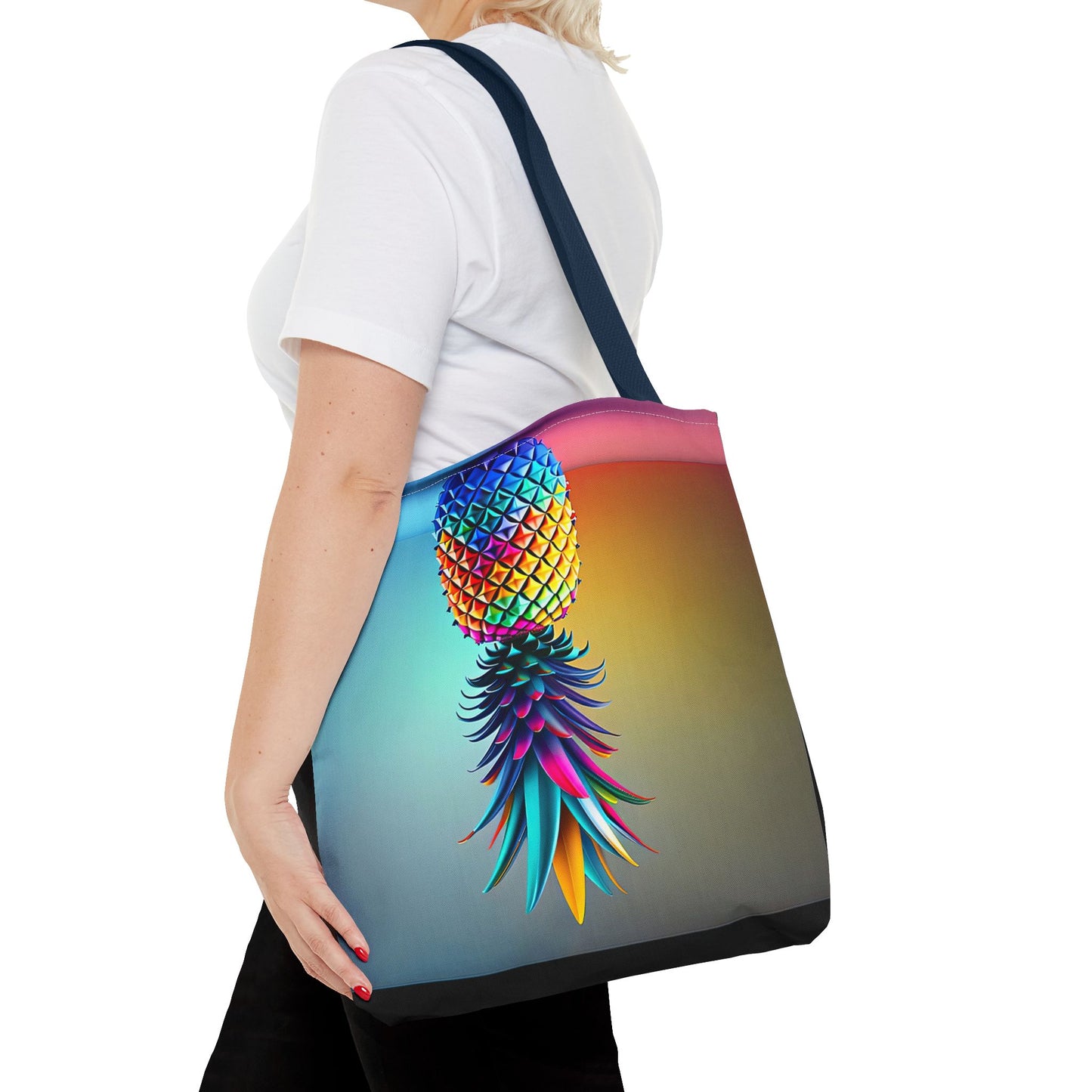 Vibrant Pineapple Tote Bag - Colorful Beach Accessory for Sexy Adventures