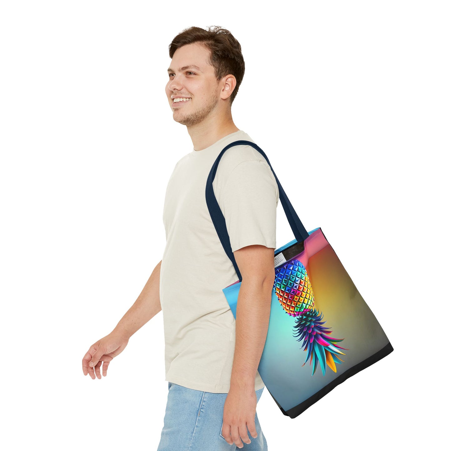 Vibrant Pineapple Tote Bag - Colorful Beach Accessory for Sexy Adventures