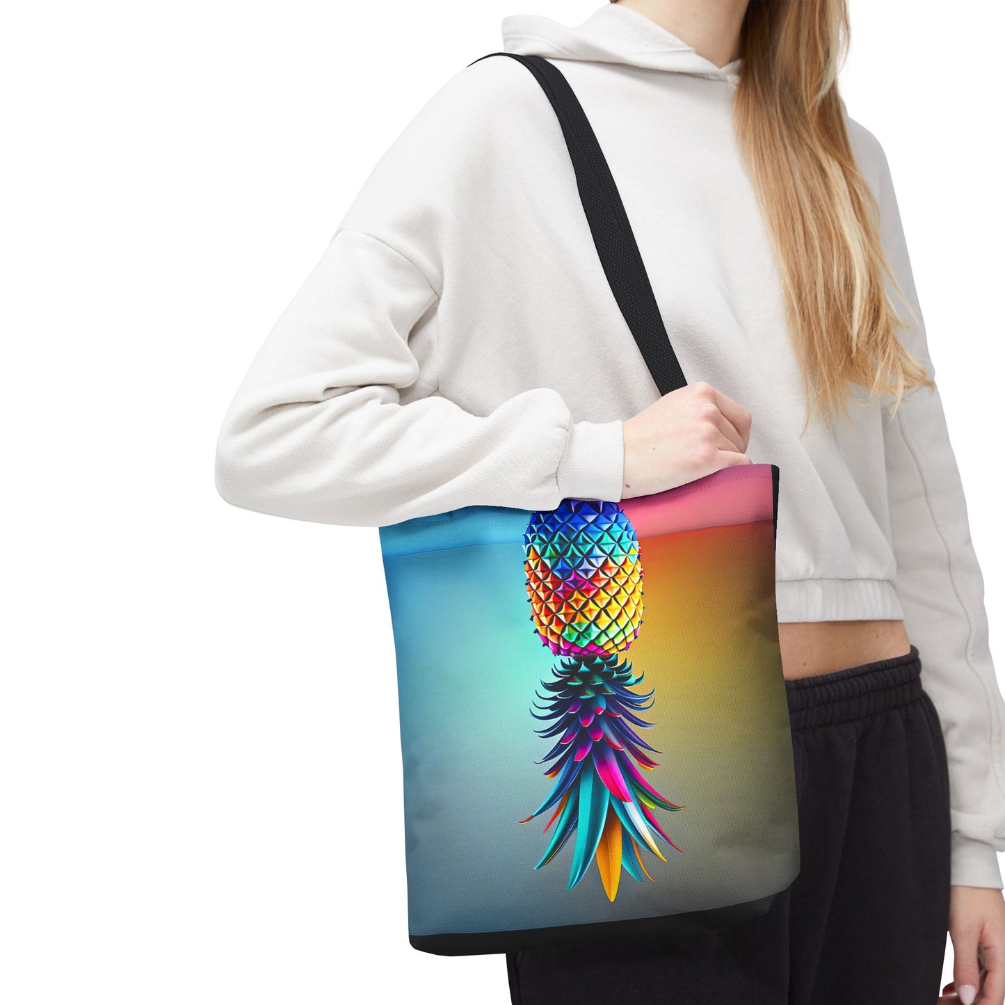 Vibrant Pineapple Tote Bag - Colorful Beach Accessory for Sexy Adventures