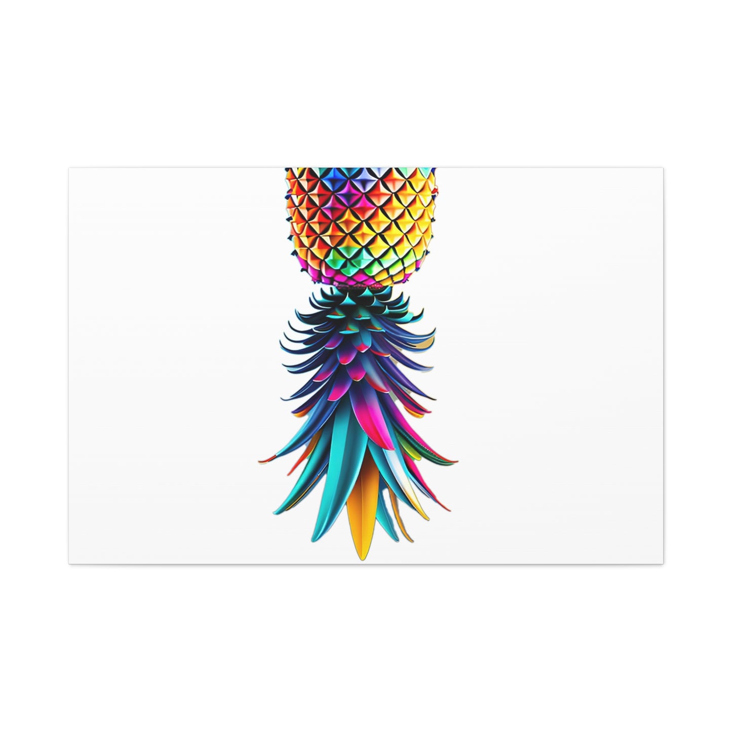 Canvas Print - Colorful Upside Down Pineapple