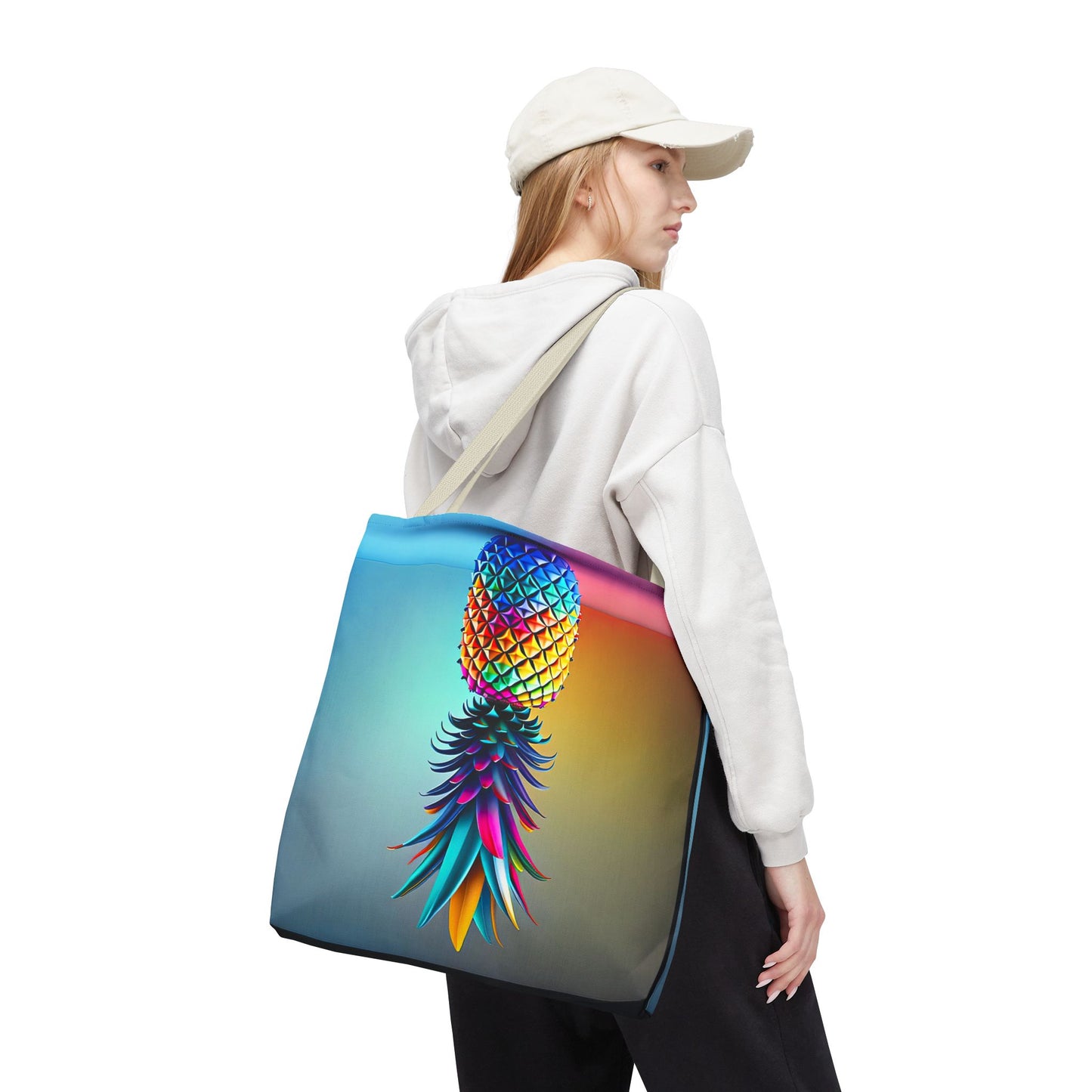 Vibrant Pineapple Tote Bag - Colorful Beach Accessory for Sexy Adventures