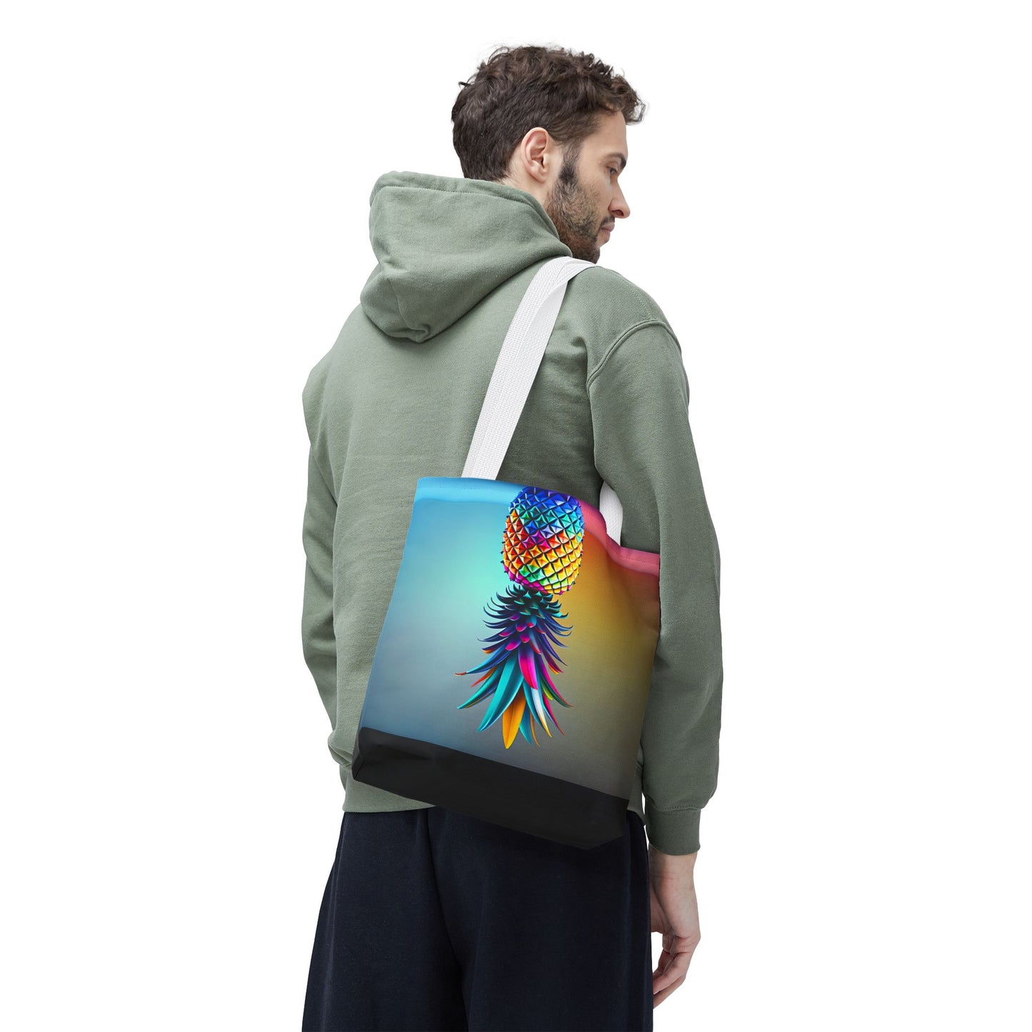 Vibrant Pineapple Tote Bag - Colorful Beach Accessory for Sexy Adventures