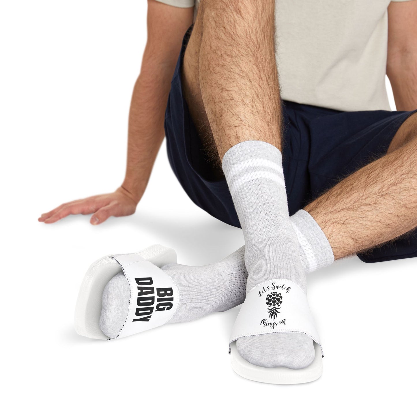 Funny Big Daddy Sandals - Men's Removable-Strap Slide Sandals
