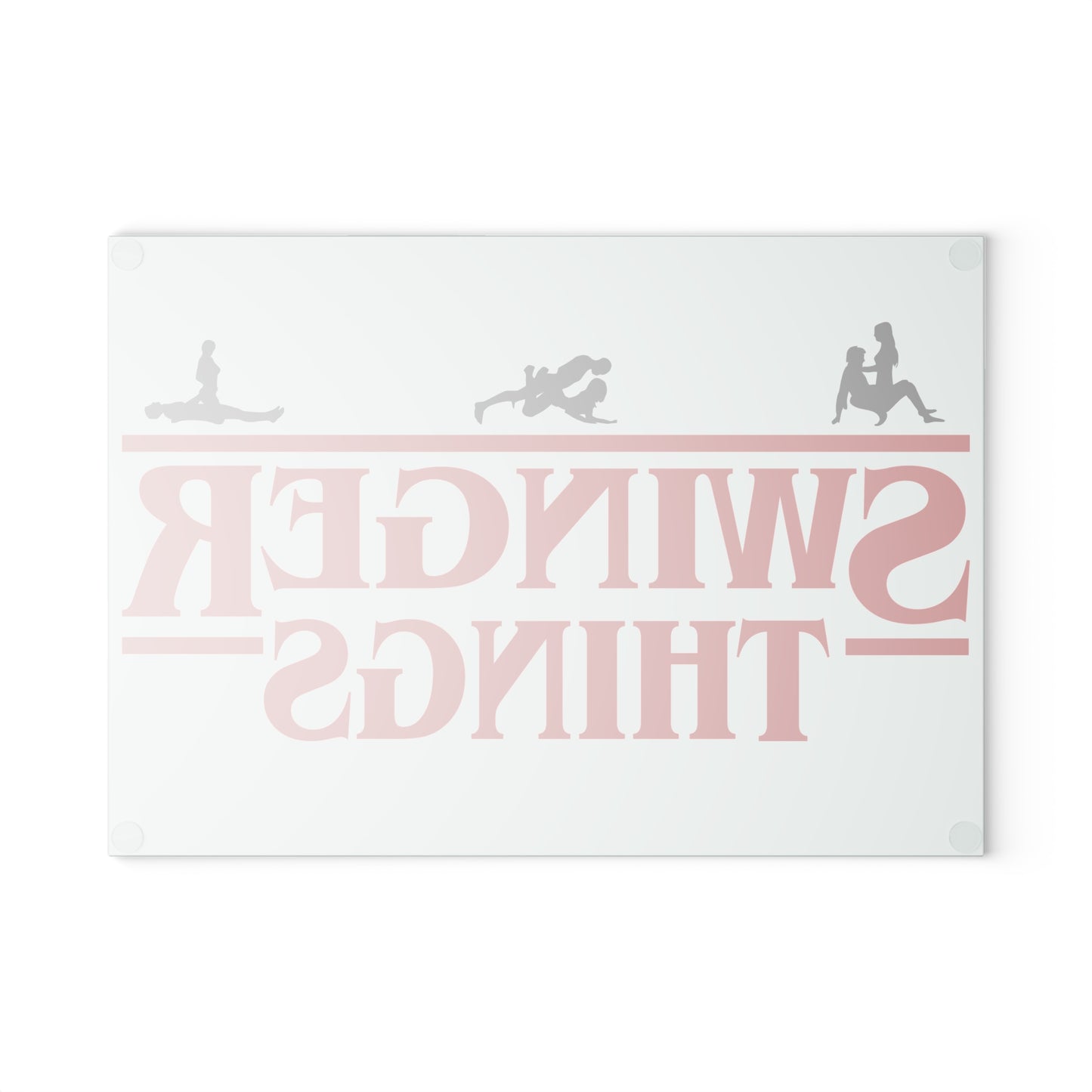 Funny Glass Cutting Board - 'Swinger Things' Kitchen Decor for Entertaining & Gifts