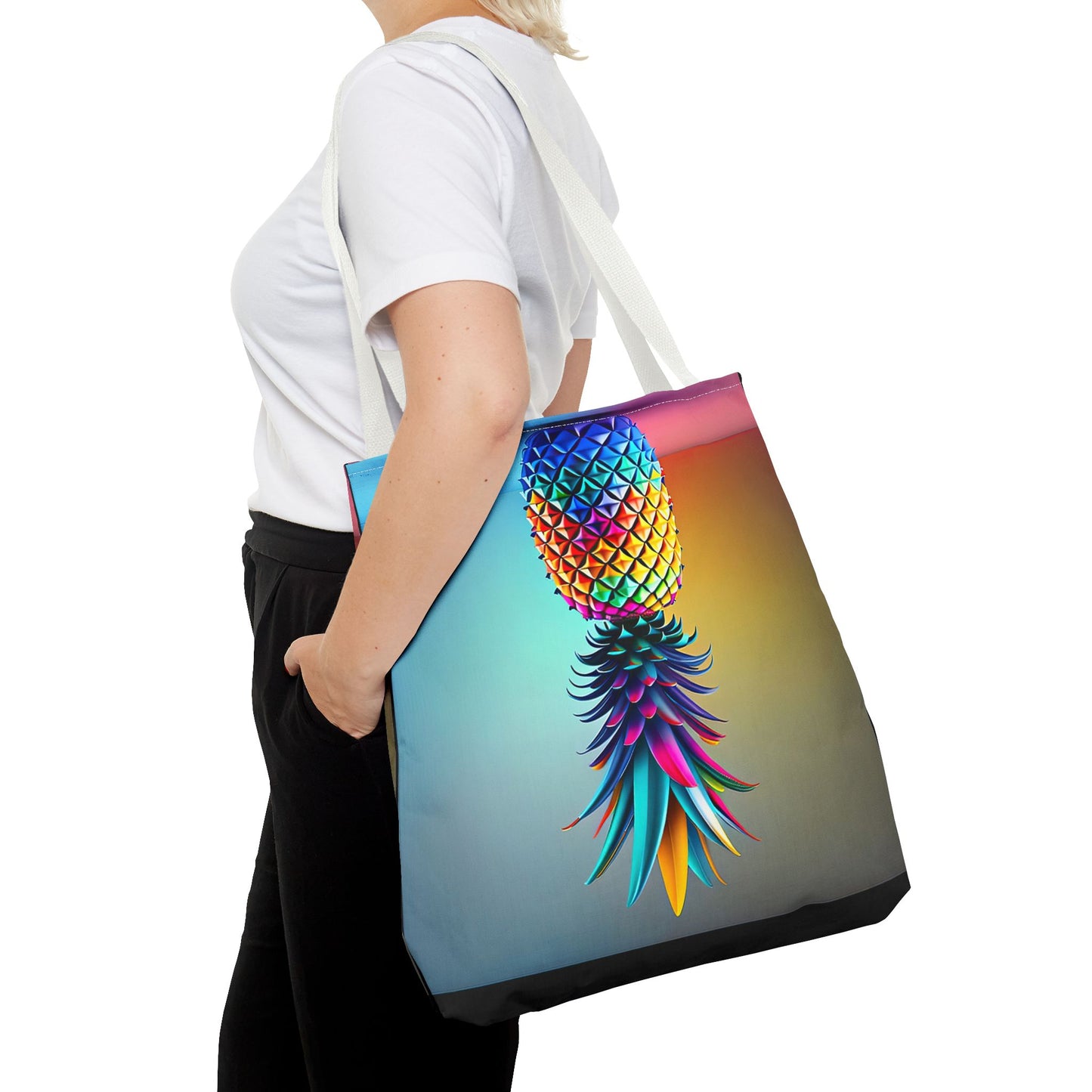Vibrant Pineapple Tote Bag - Colorful Beach Accessory for Sexy Adventures