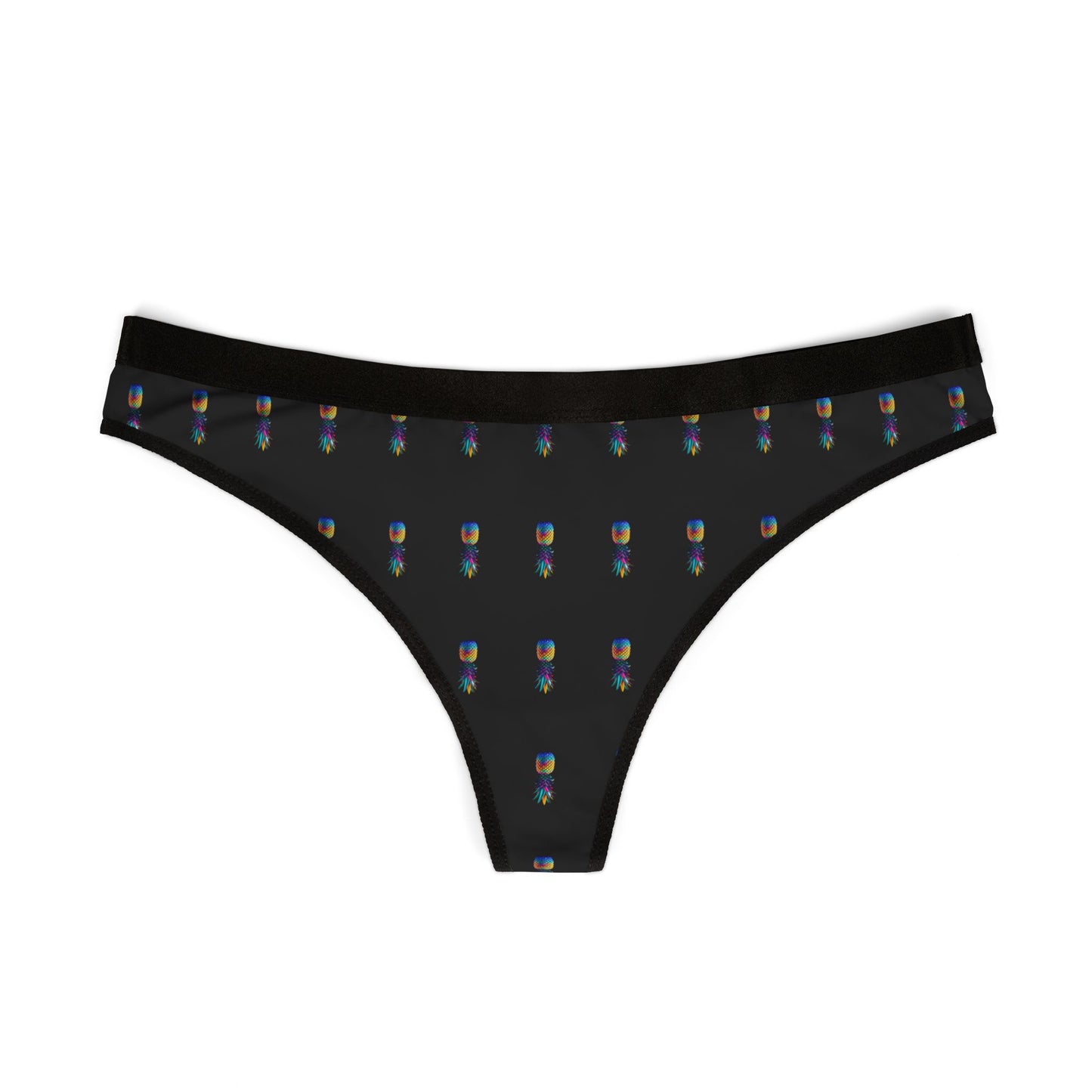 Women's Thongs - Colorful Pineapple Print