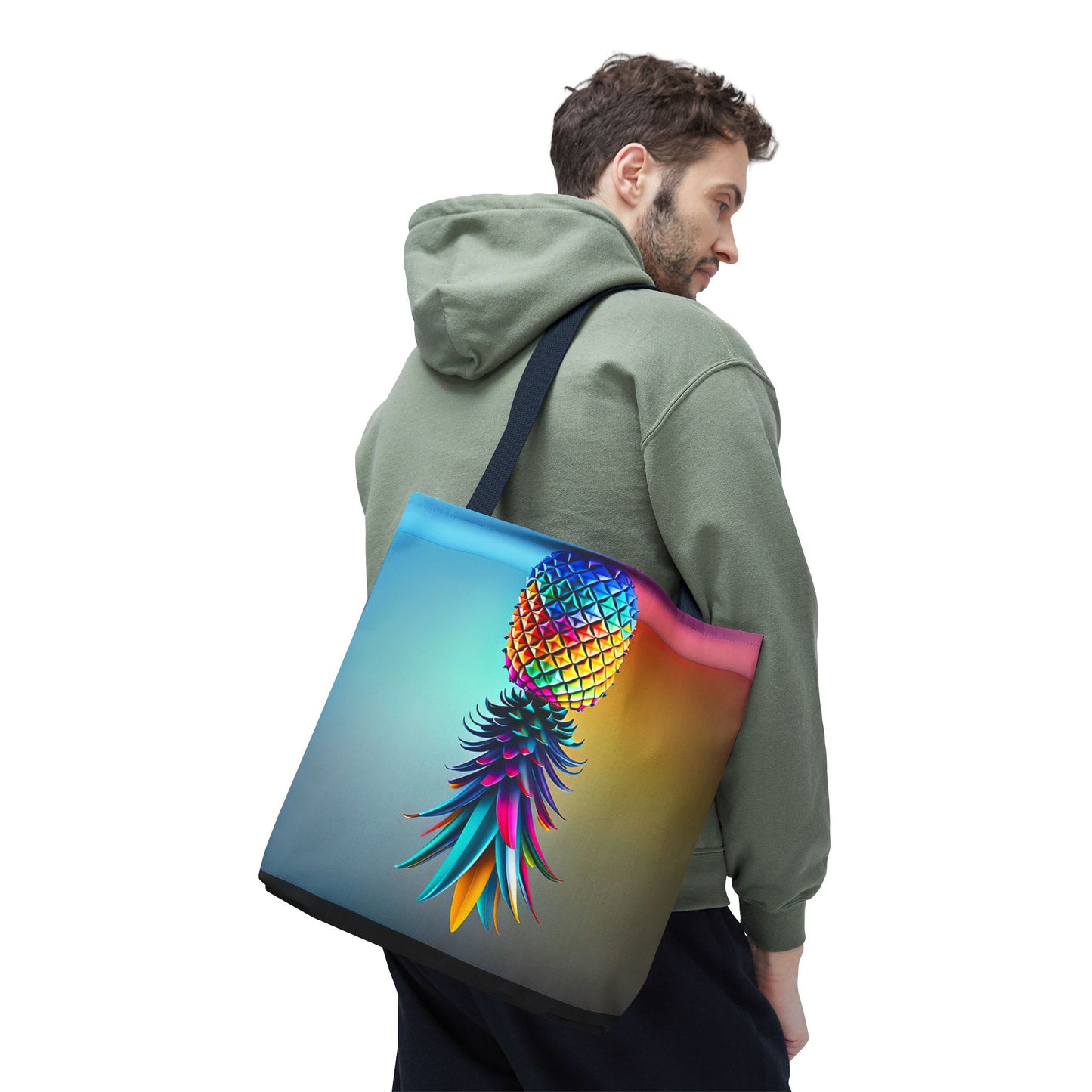 Vibrant Pineapple Tote Bag - Colorful Beach Accessory for Sexy Adventures