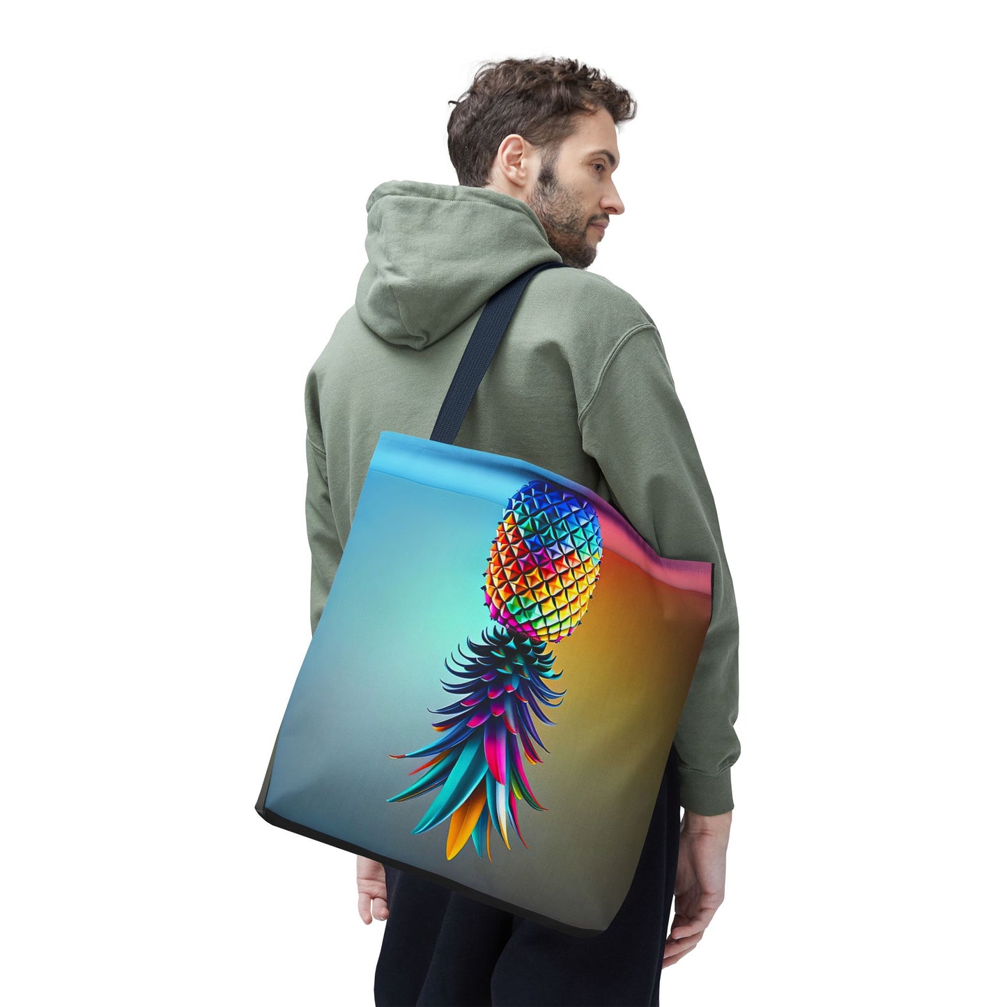 Vibrant Pineapple Tote Bag - Colorful Beach Accessory for Sexy Adventures