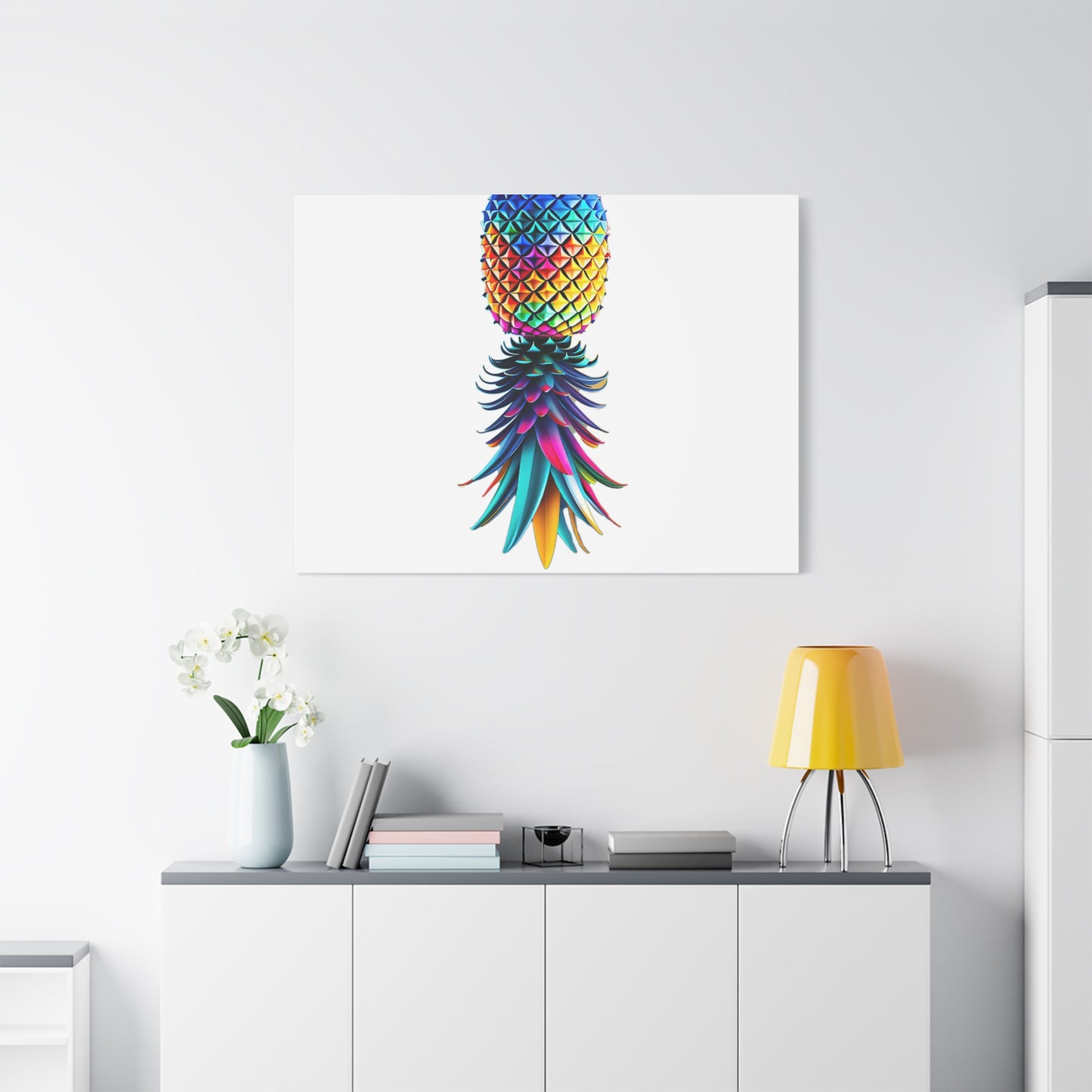 Canvas Print - Colorful Upside Down Pineapple
