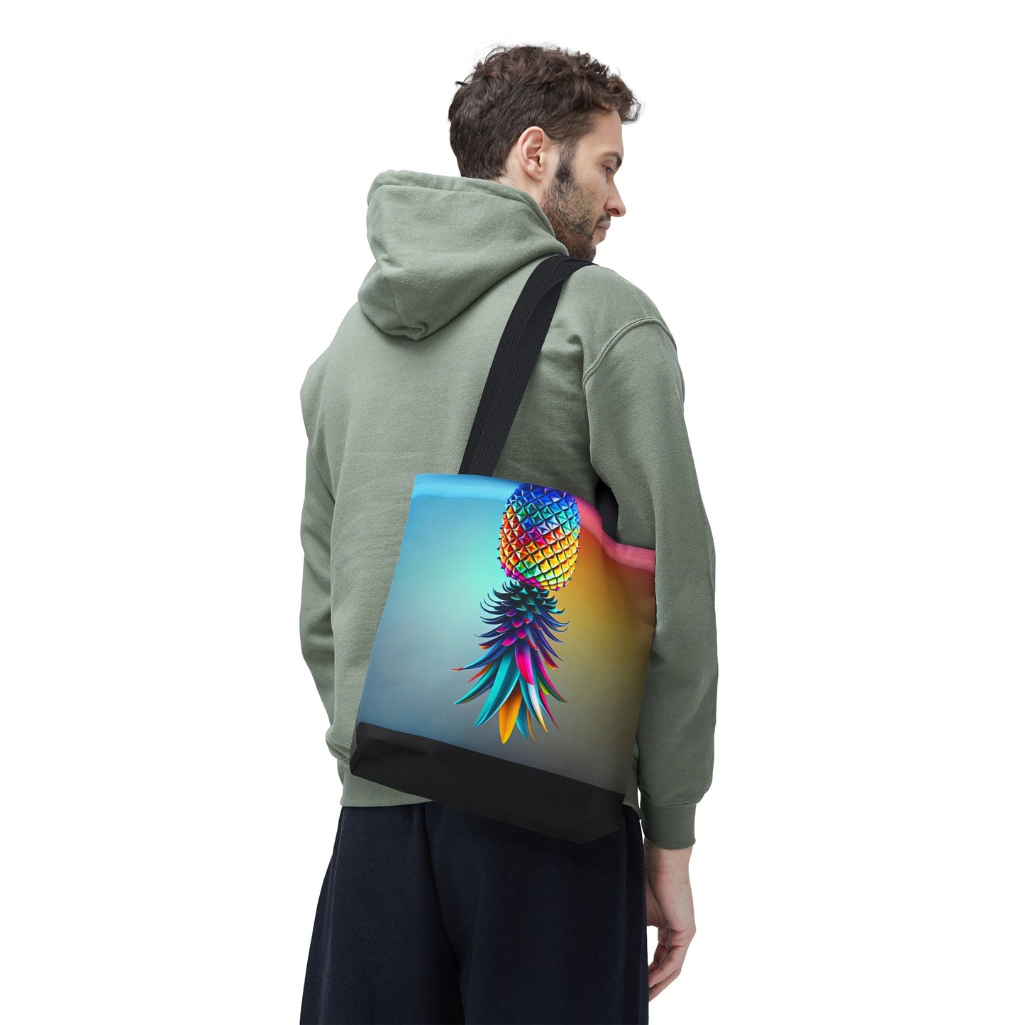 Vibrant Pineapple Tote Bag - Colorful Beach Accessory for Sexy Adventures
