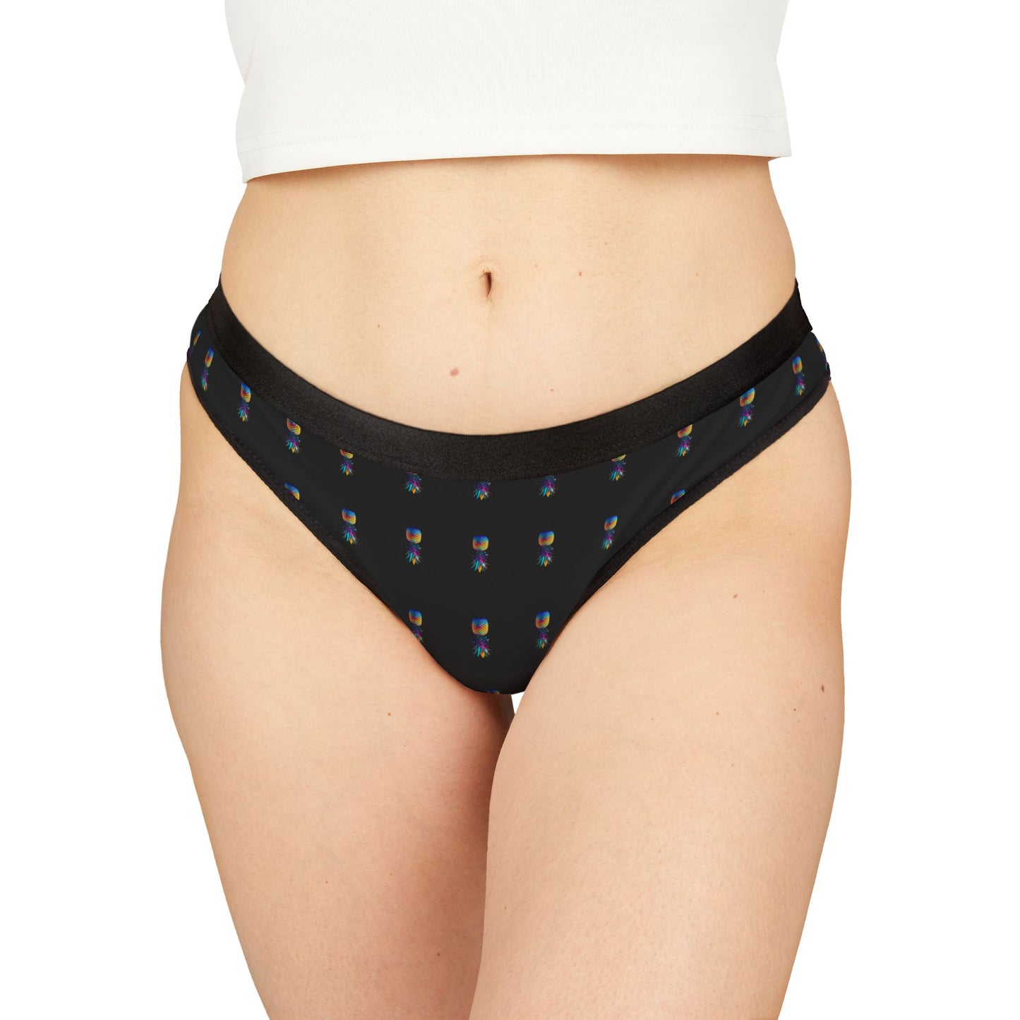 Women's Thongs - Colorful Pineapple Print