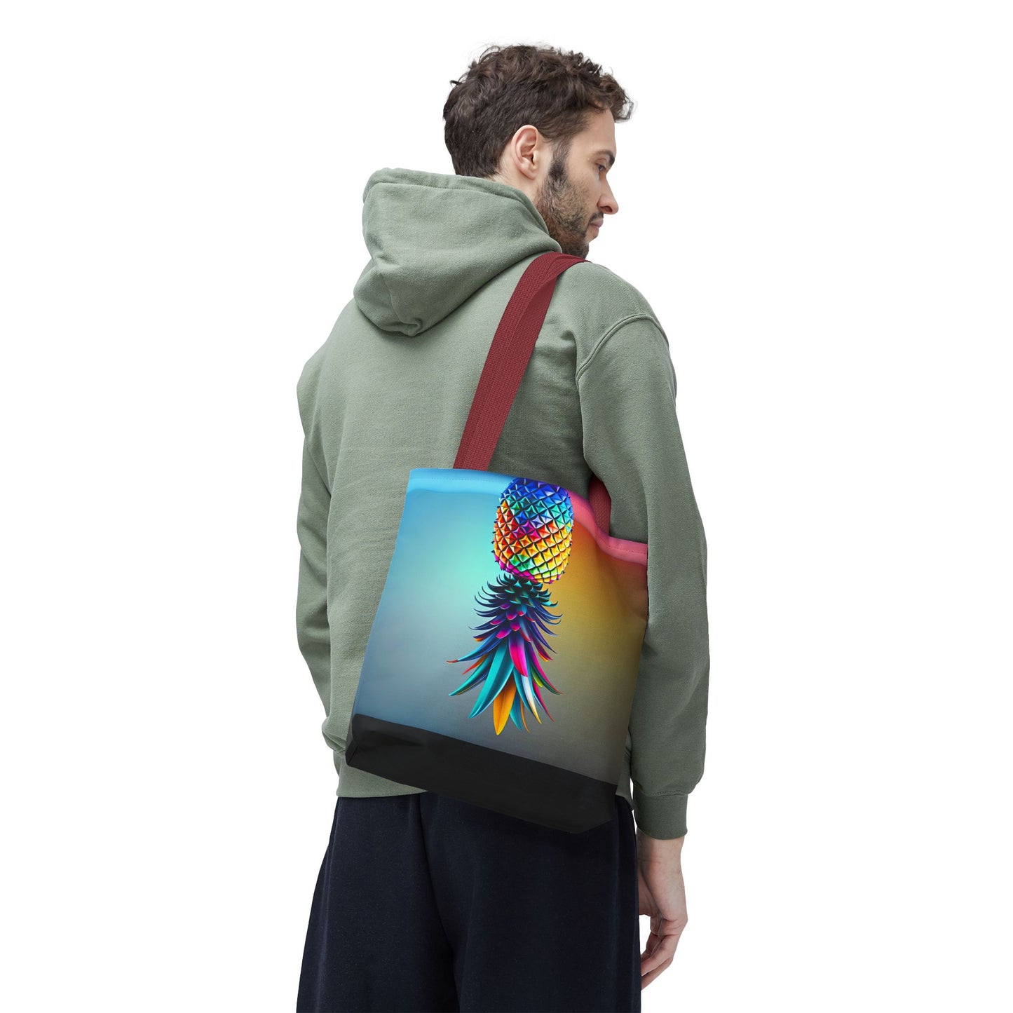 Vibrant Pineapple Tote Bag - Colorful Beach Accessory for Sexy Adventures