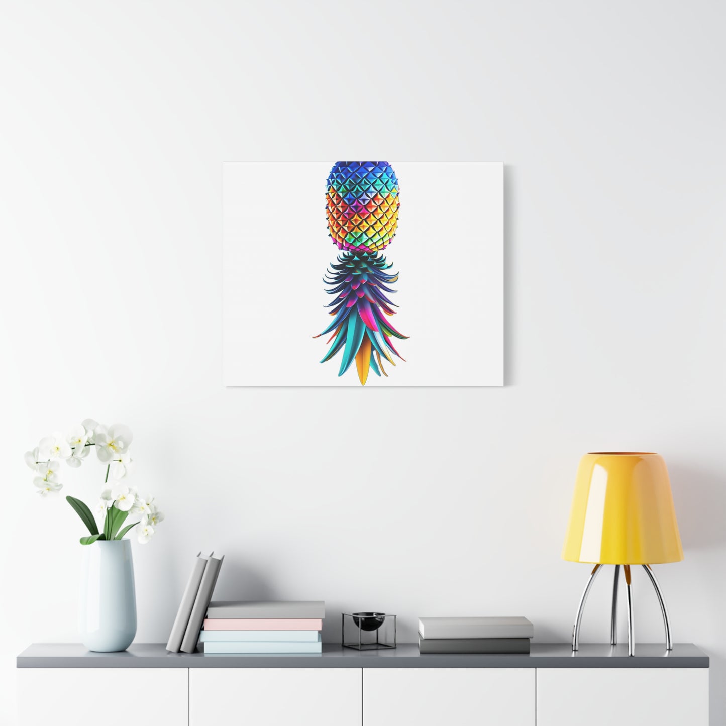 Canvas Print - Colorful Upside Down Pineapple