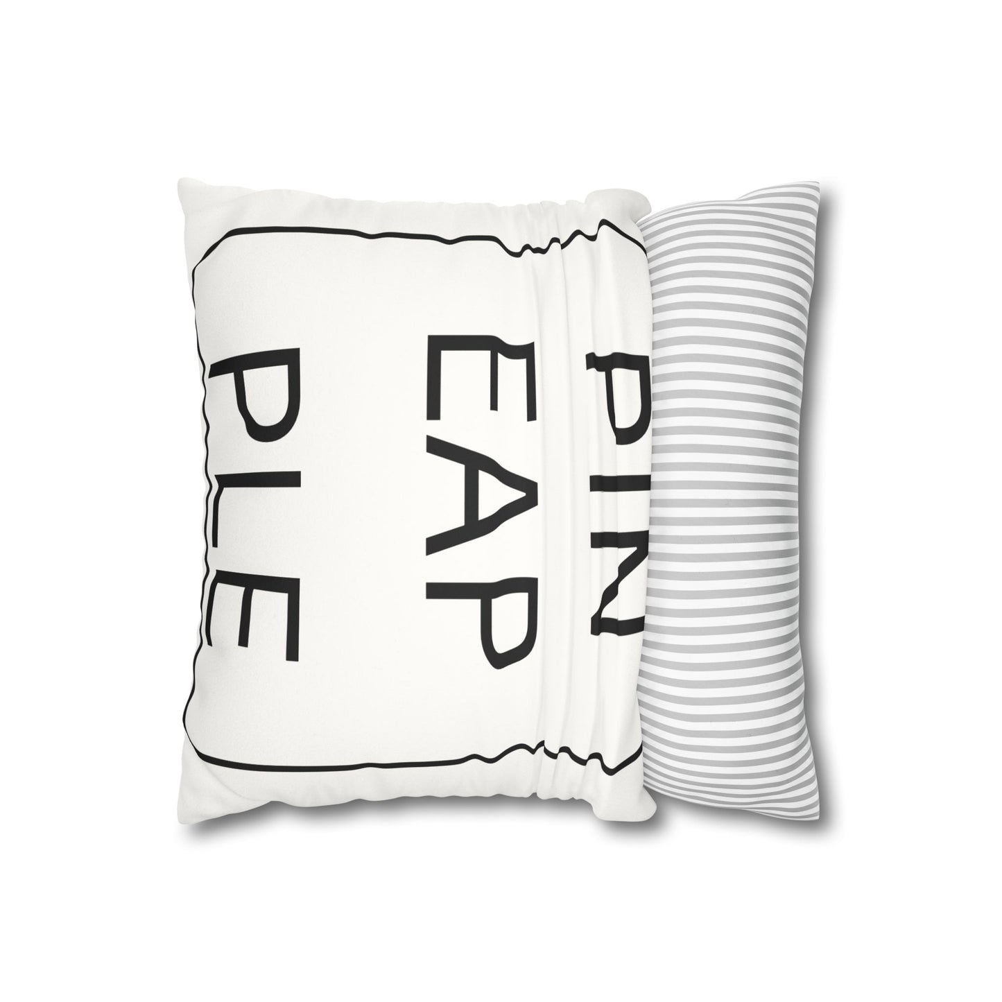 Pillowcase - Upside Down Pineapple Faux Suede Square