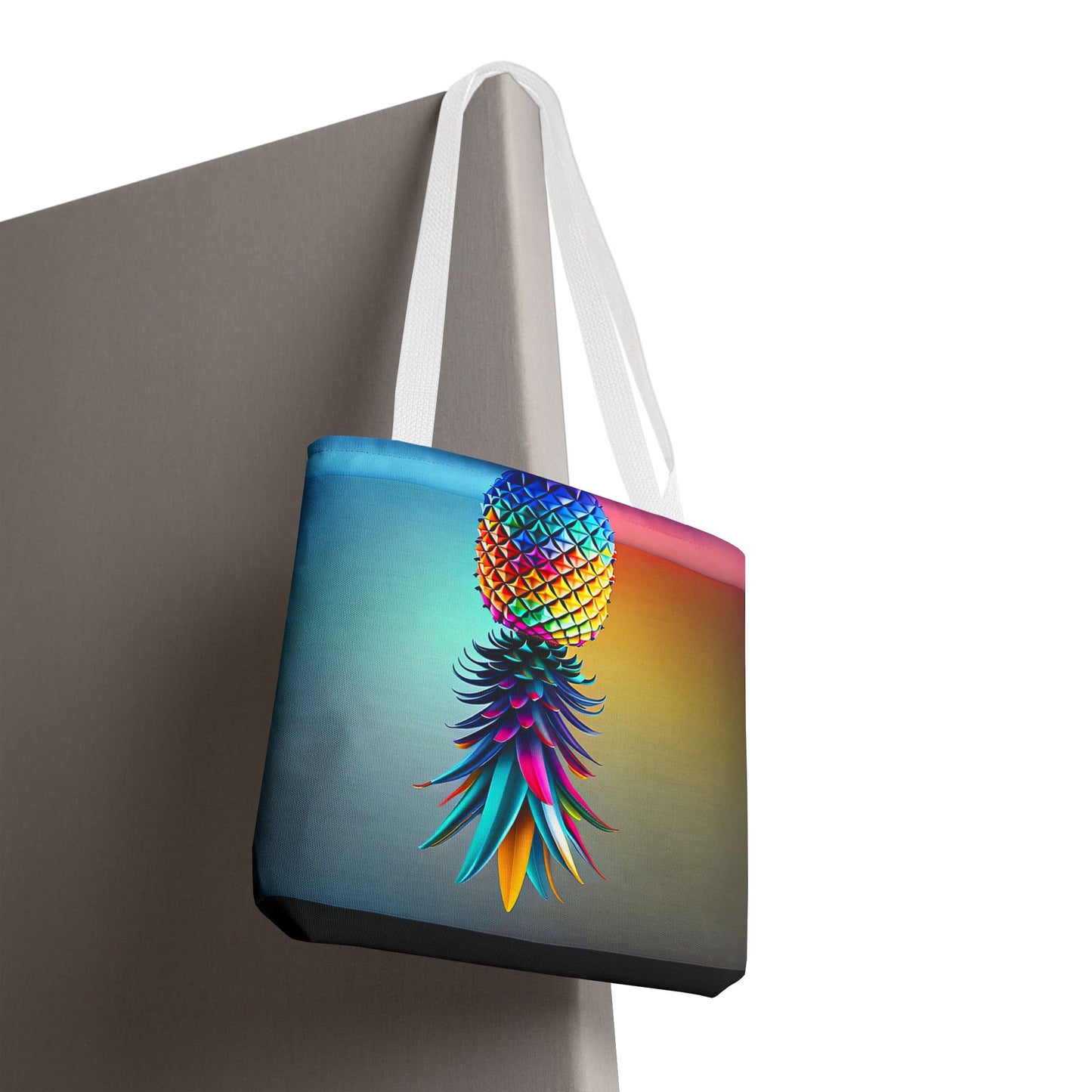 Vibrant Pineapple Tote Bag - Colorful Beach Accessory for Sexy Adventures