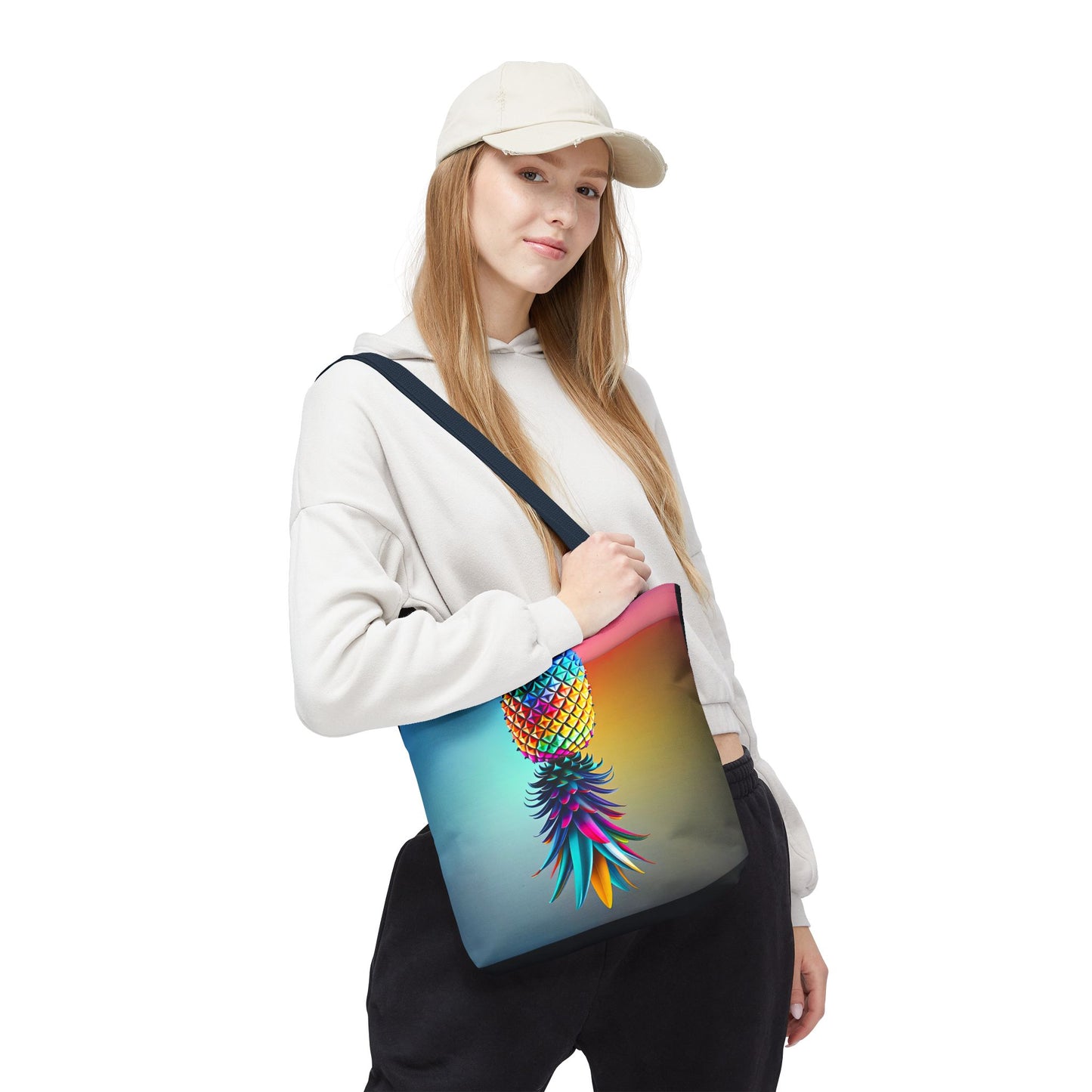 Vibrant Pineapple Tote Bag - Colorful Beach Accessory for Sexy Adventures