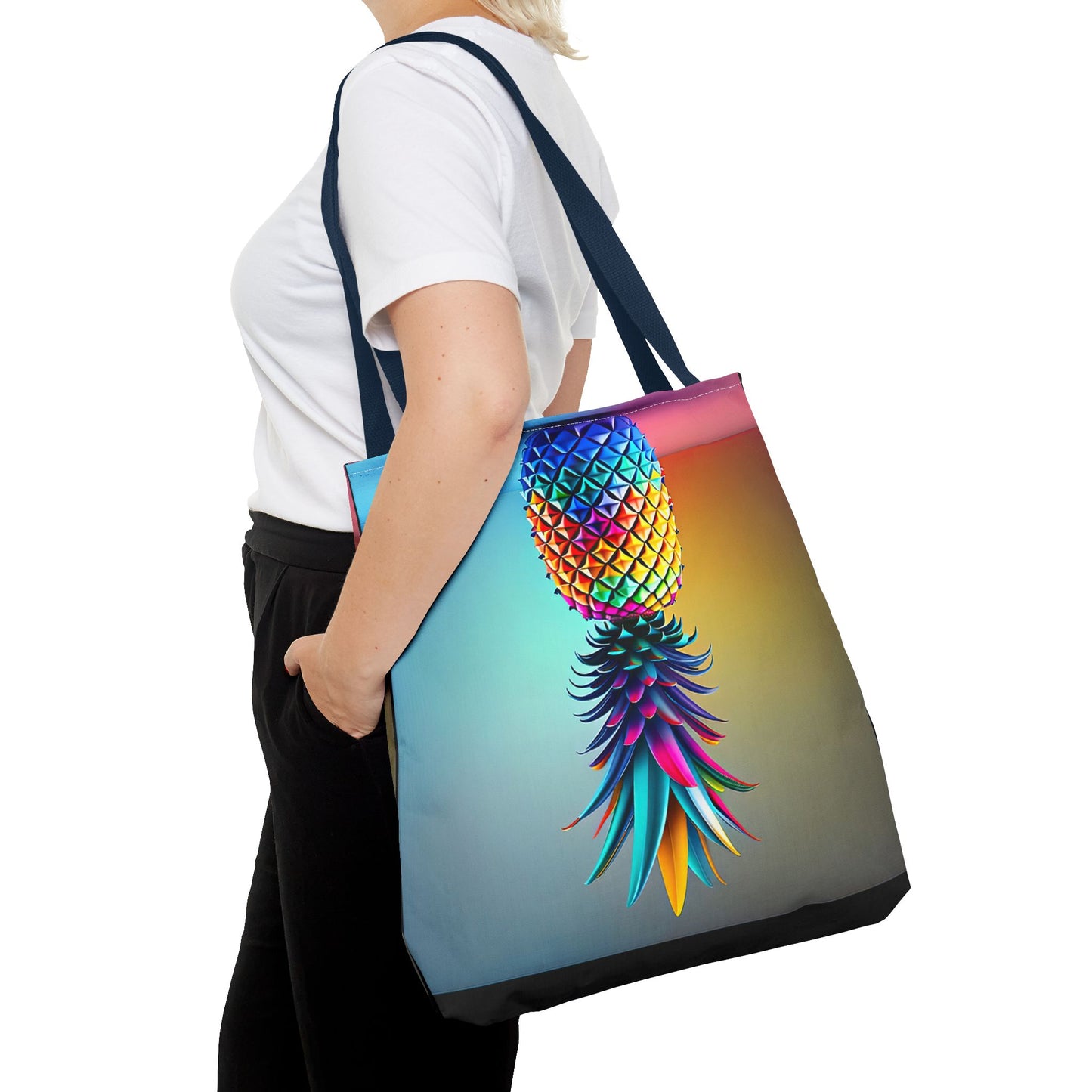 Vibrant Pineapple Tote Bag - Colorful Beach Accessory for Sexy Adventures