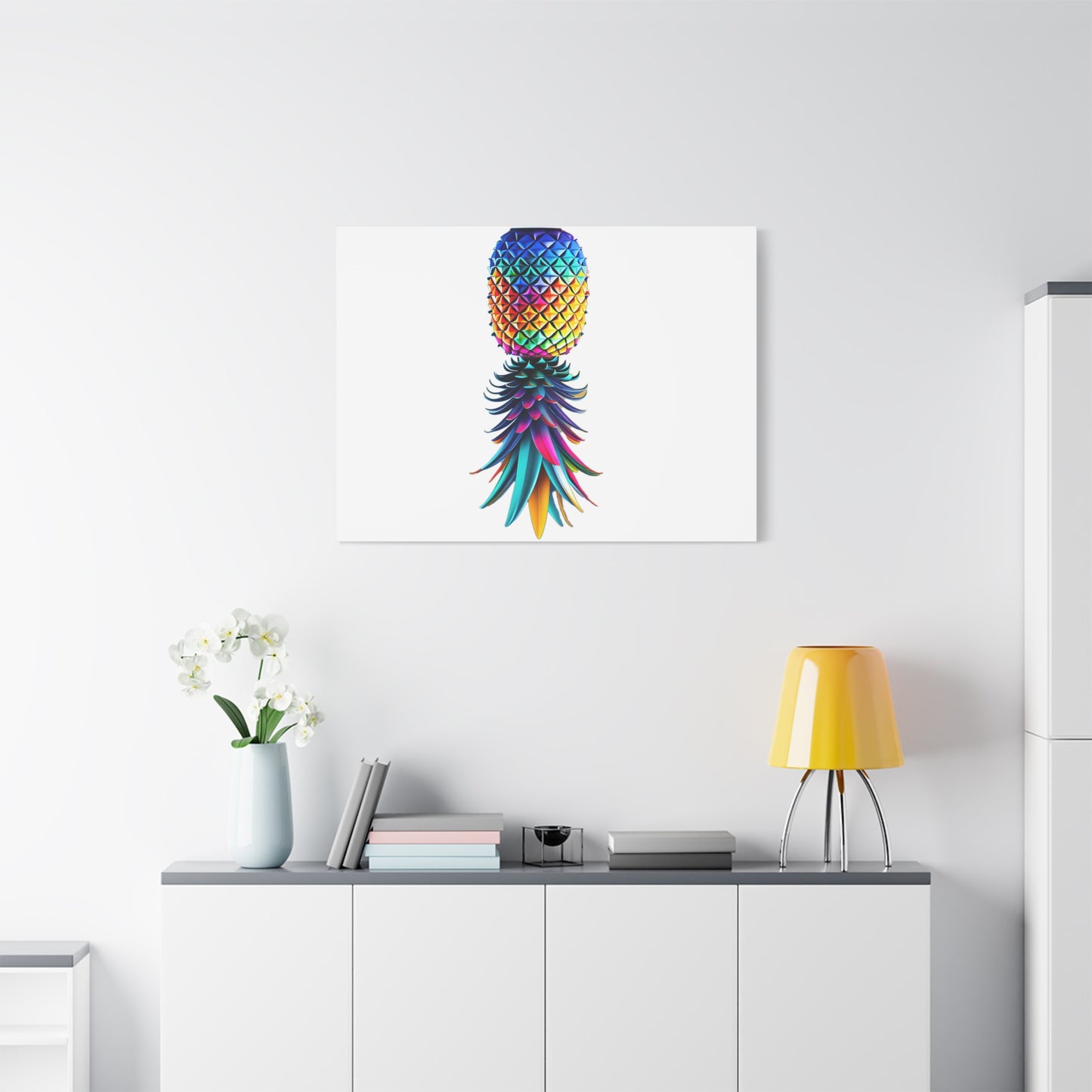 Canvas Print - Colorful Upside Down Pineapple
