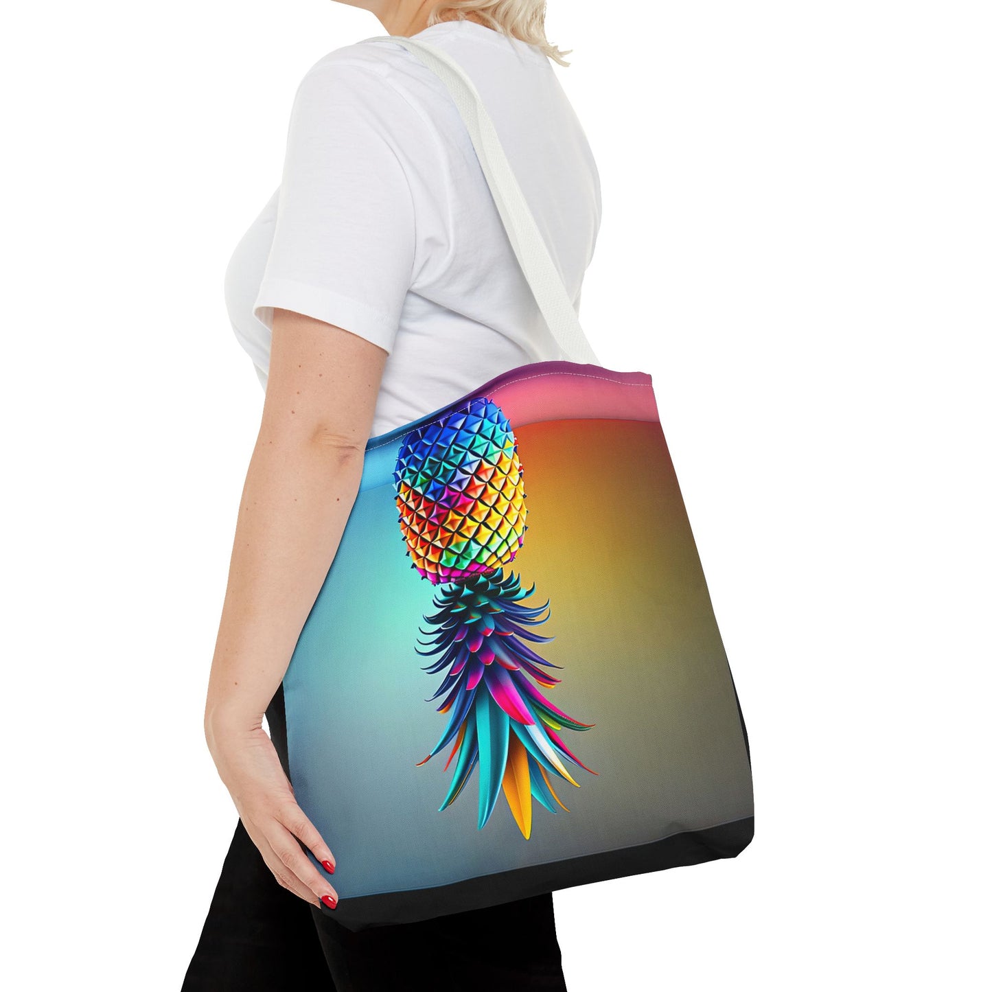 Vibrant Pineapple Tote Bag - Colorful Beach Accessory for Sexy Adventures