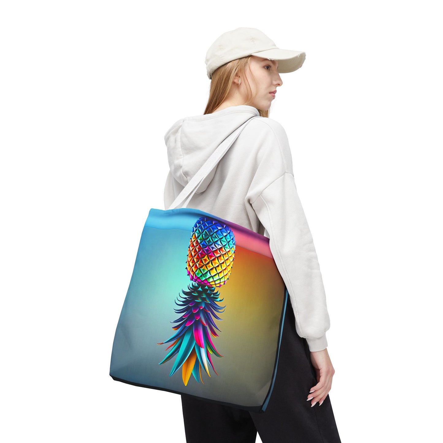 Vibrant Pineapple Tote Bag - Colorful Beach Accessory for Sexy Adventures