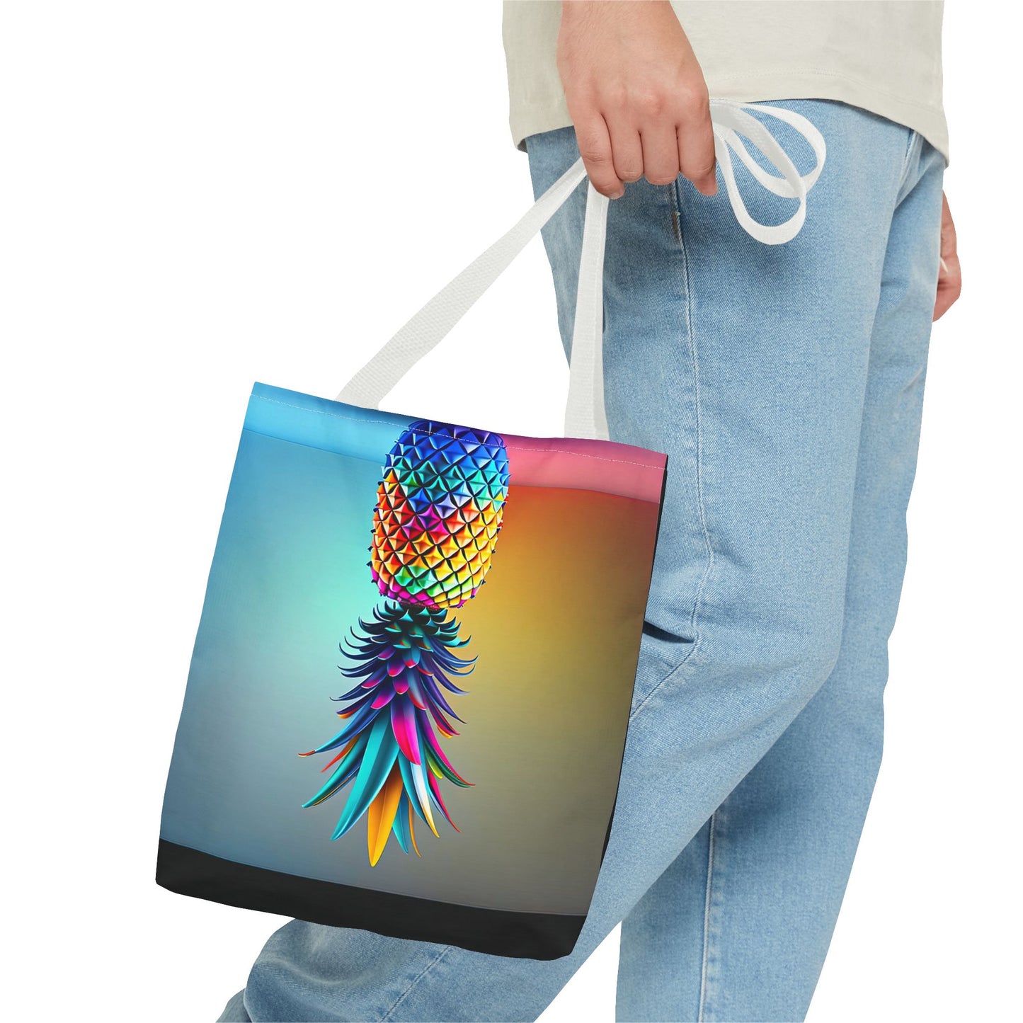 Vibrant Pineapple Tote Bag - Colorful Beach Accessory for Sexy Adventures