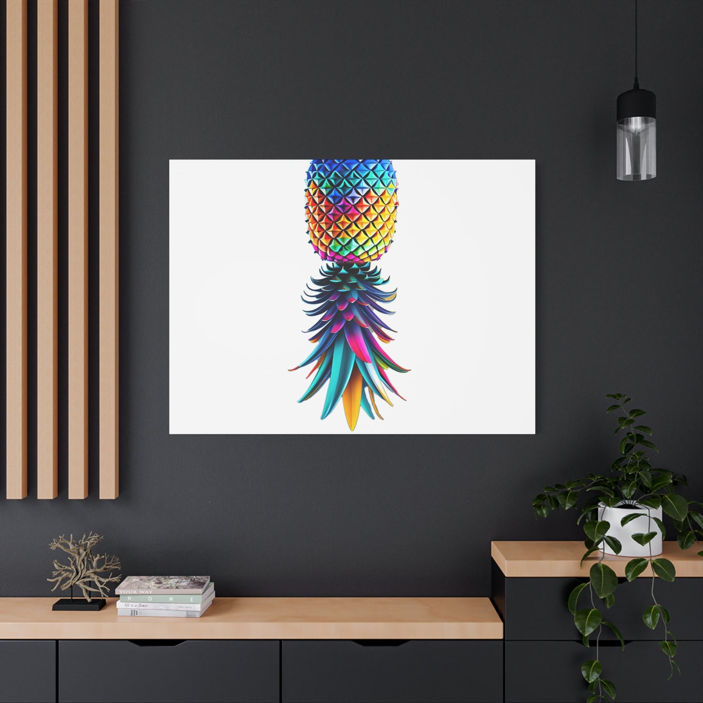Canvas Print - Colorful Upside Down Pineapple
