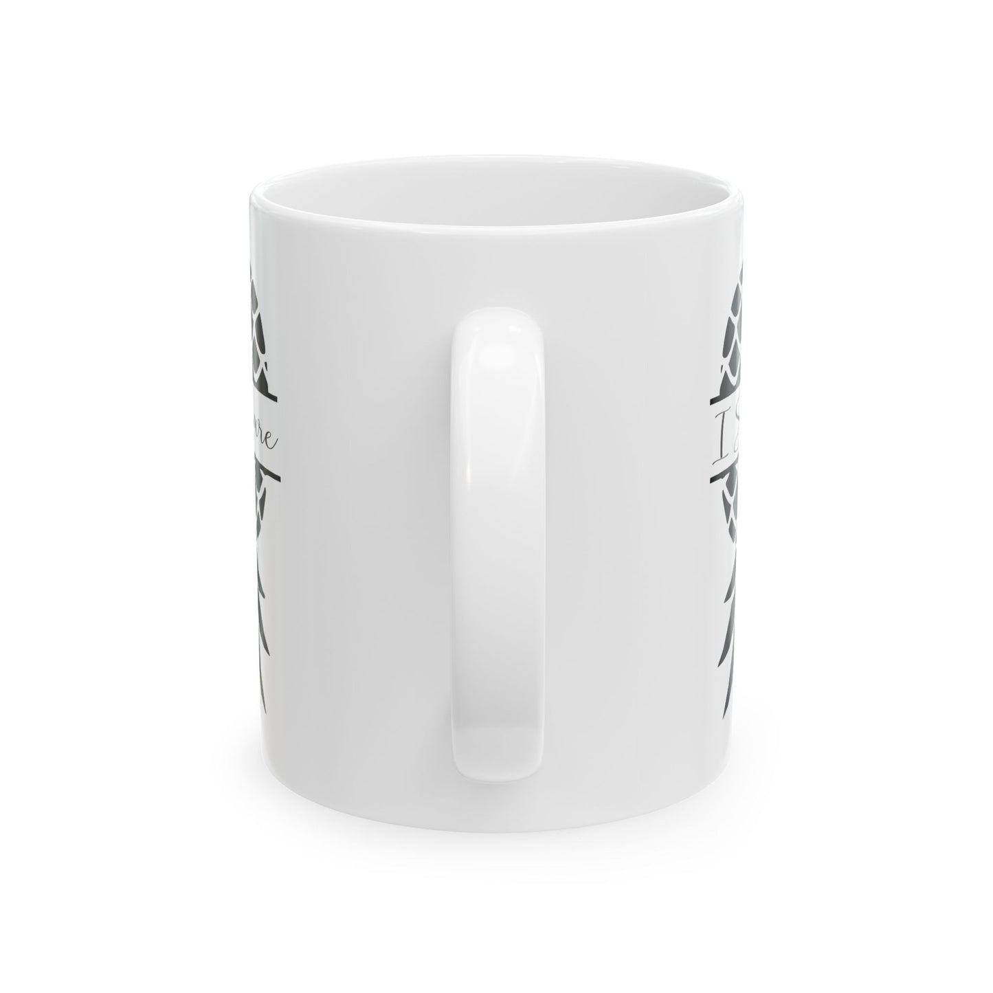"I Share Upside-Down Pineapple" Ceramic Coffee Mug - 11oz & 15oz - Perfect Gift for Friends & Family