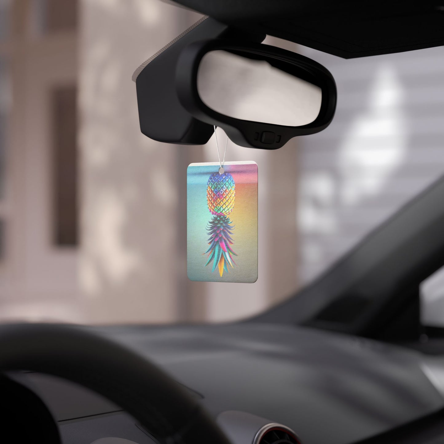 Vibrant Pineapple Car Air Freshener - Tropical Scented Decor for Your Ride