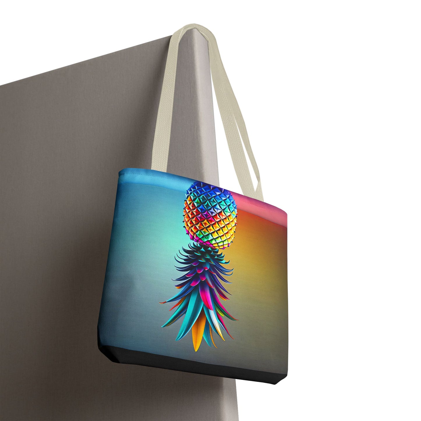 Vibrant Pineapple Tote Bag - Colorful Beach Accessory for Sexy Adventures