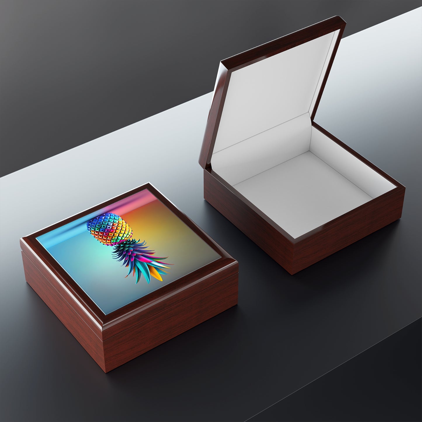 Colorful Pineapple Jewelry Box
