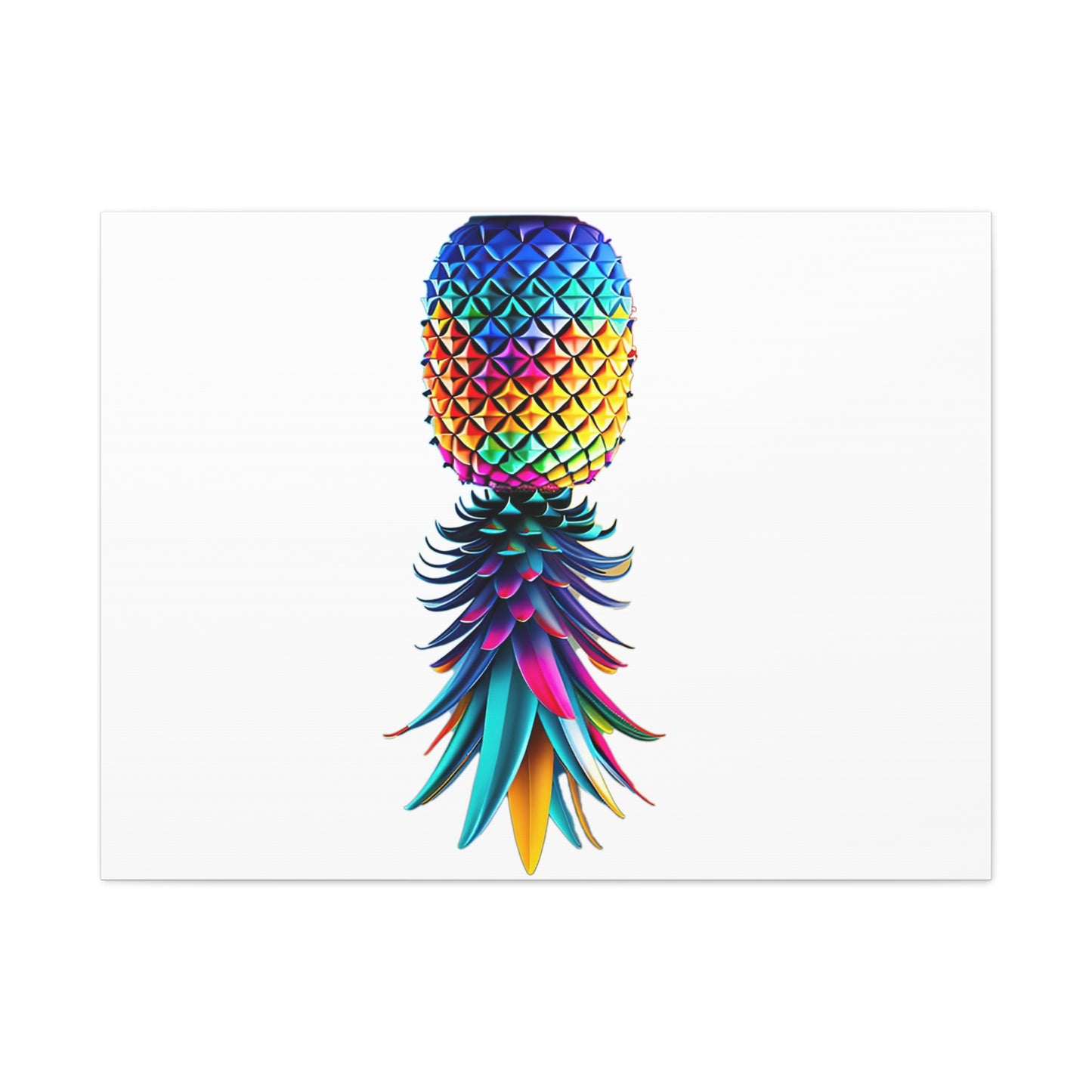 Canvas Print - Colorful Upside Down Pineapple