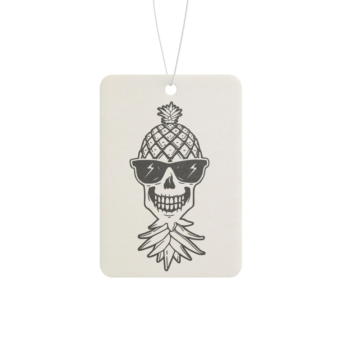 Pineapple Skull Car Air Freshener - Funky Scented Hanging Decor