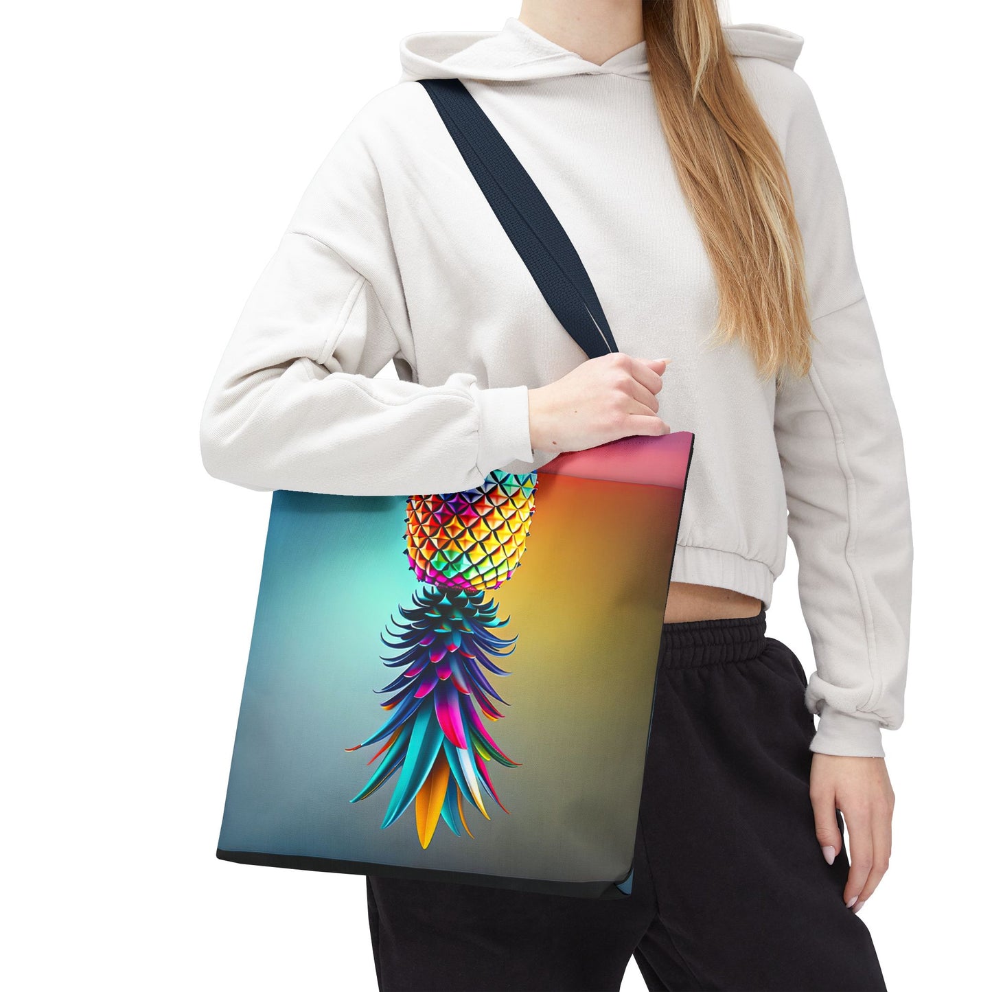 Vibrant Pineapple Tote Bag - Colorful Beach Accessory for Sexy Adventures