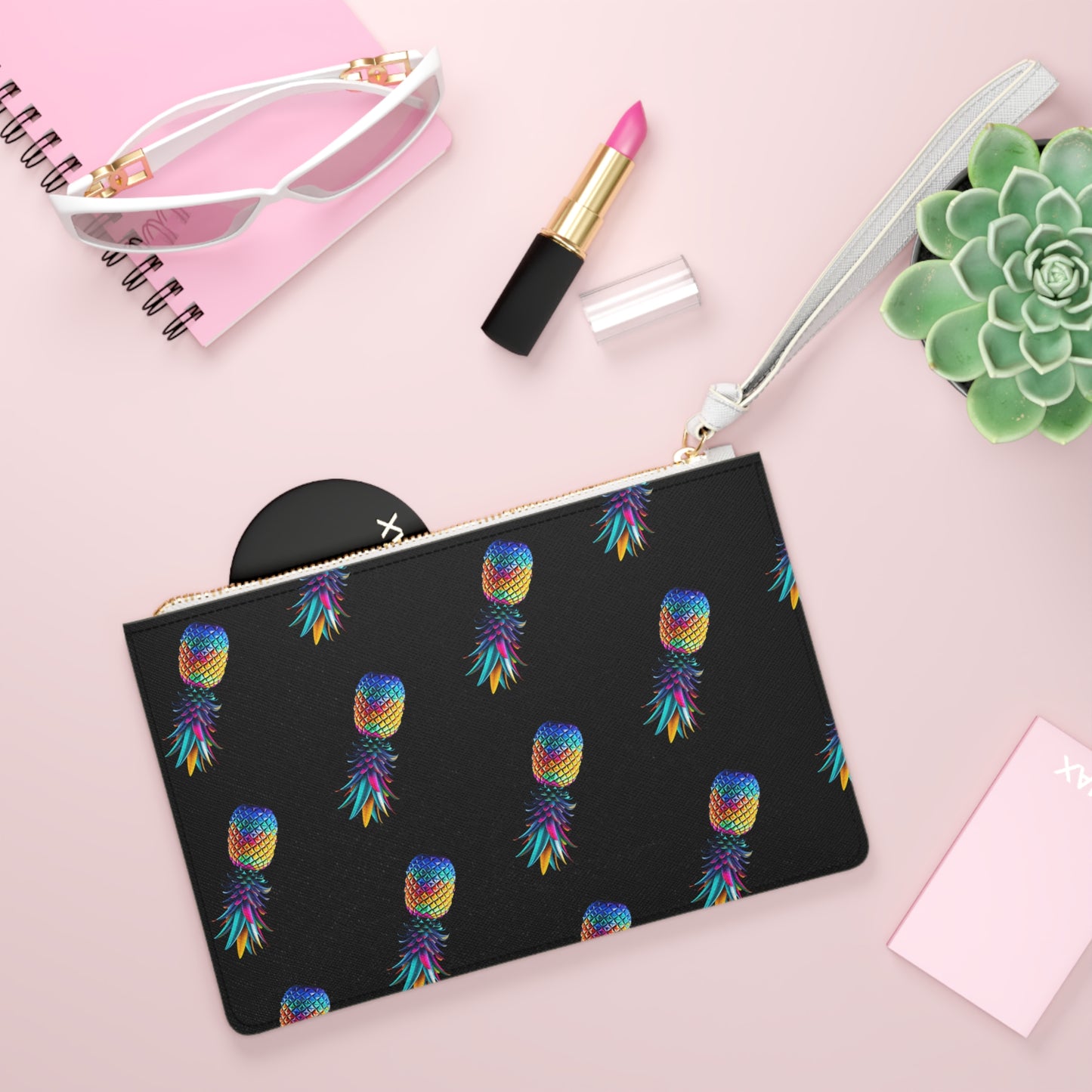 Multicolored Pineapple Clutch Bag - Stylish Evening Accessory