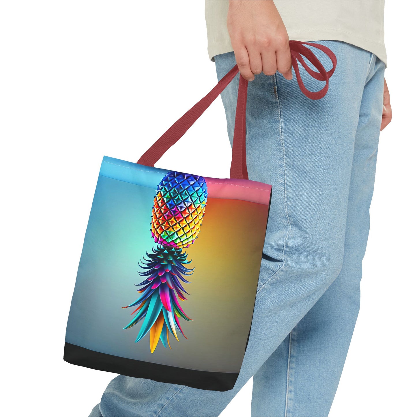 Vibrant Pineapple Tote Bag - Colorful Beach Accessory for Sexy Adventures