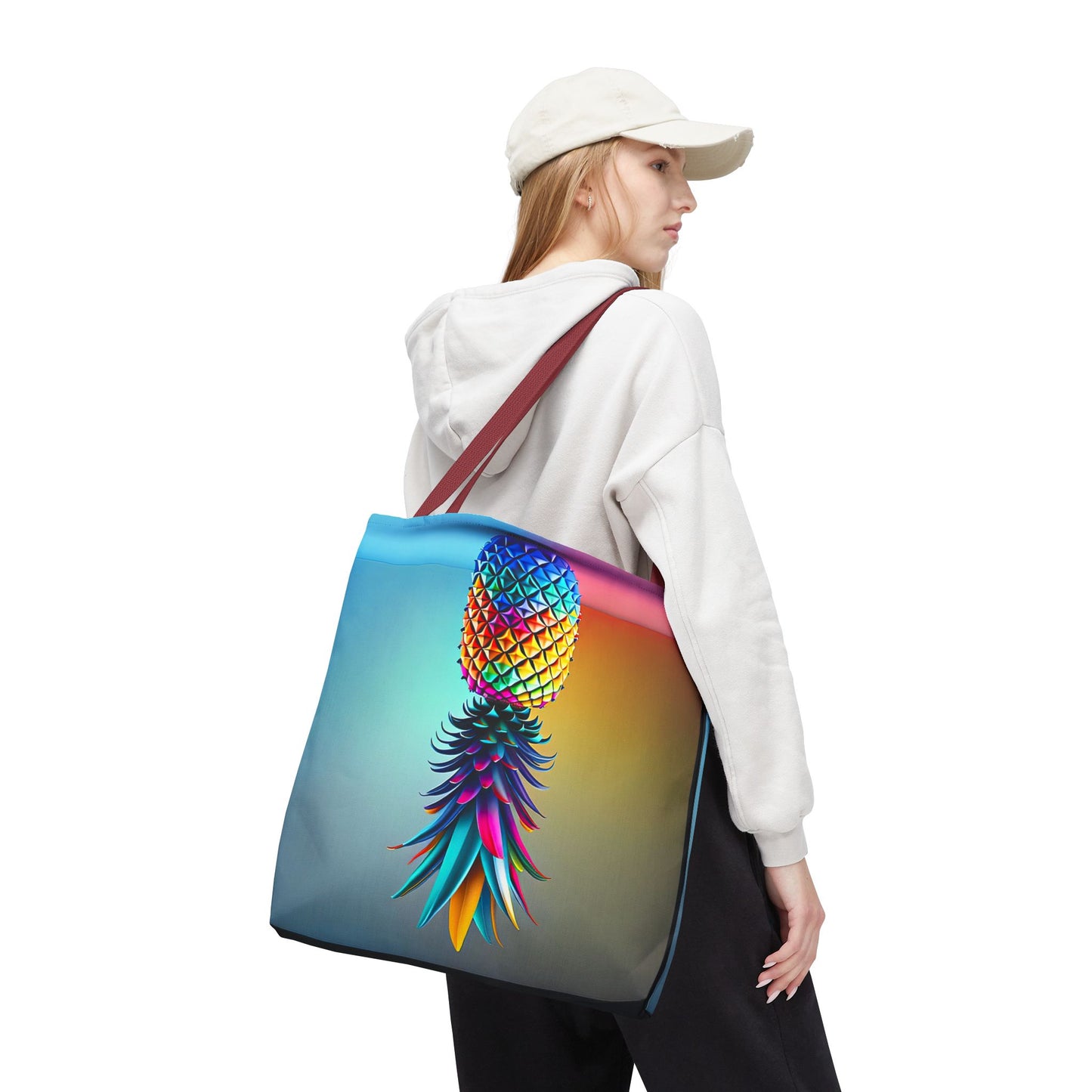 Vibrant Pineapple Tote Bag - Colorful Beach Accessory for Sexy Adventures