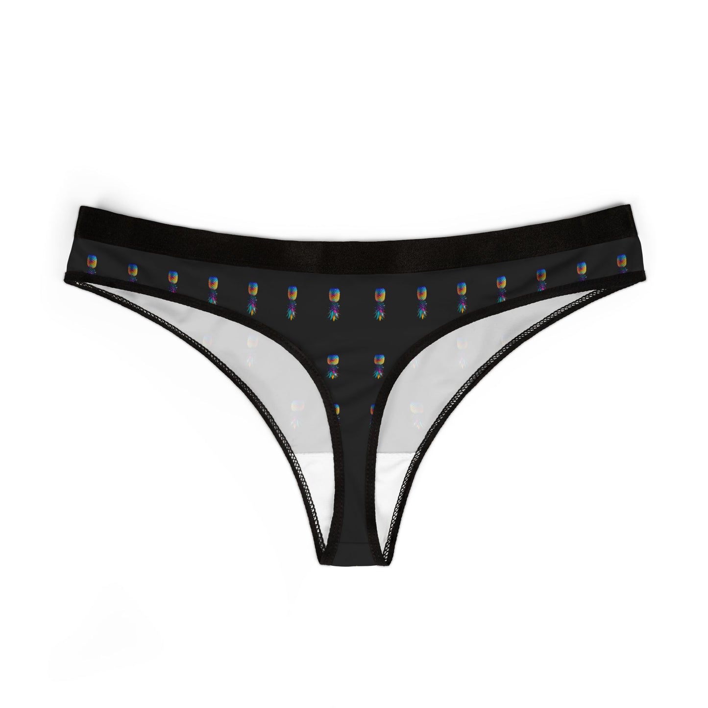 Women's Thongs - Colorful Pineapple Print