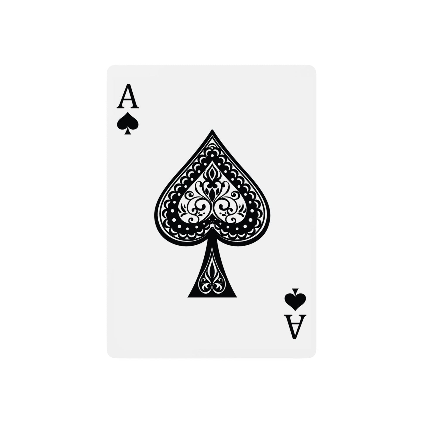 Poker Playing Cards - Female, Female and Male (3-way) Gender Symbols of Spades Design