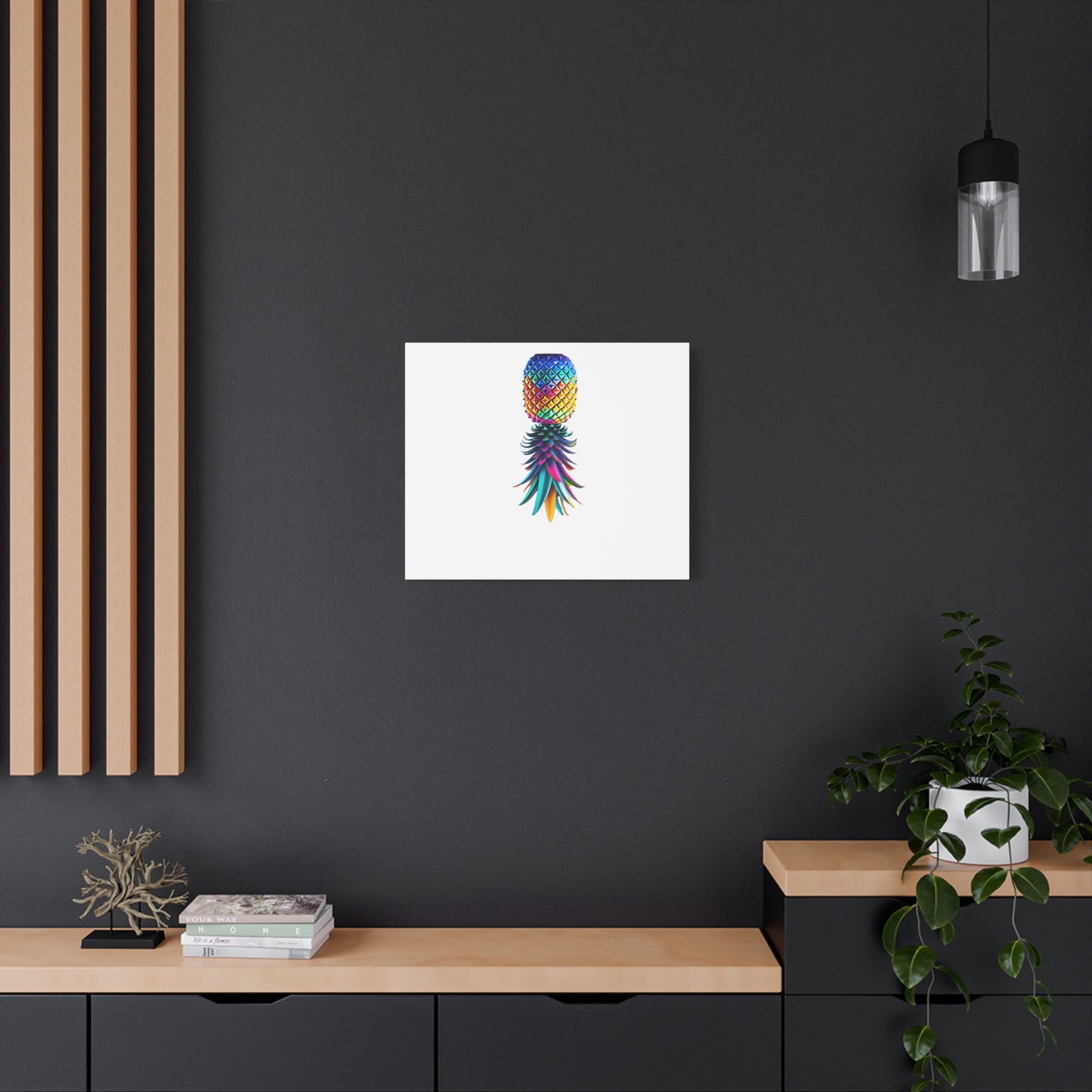Canvas Print - Colorful Upside Down Pineapple