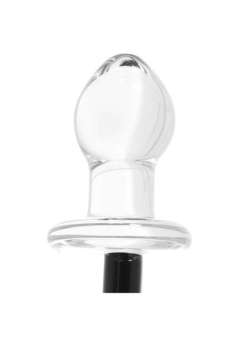 Gläs 3 Inch Horse Tail Hand Blown Glass Butt Plug