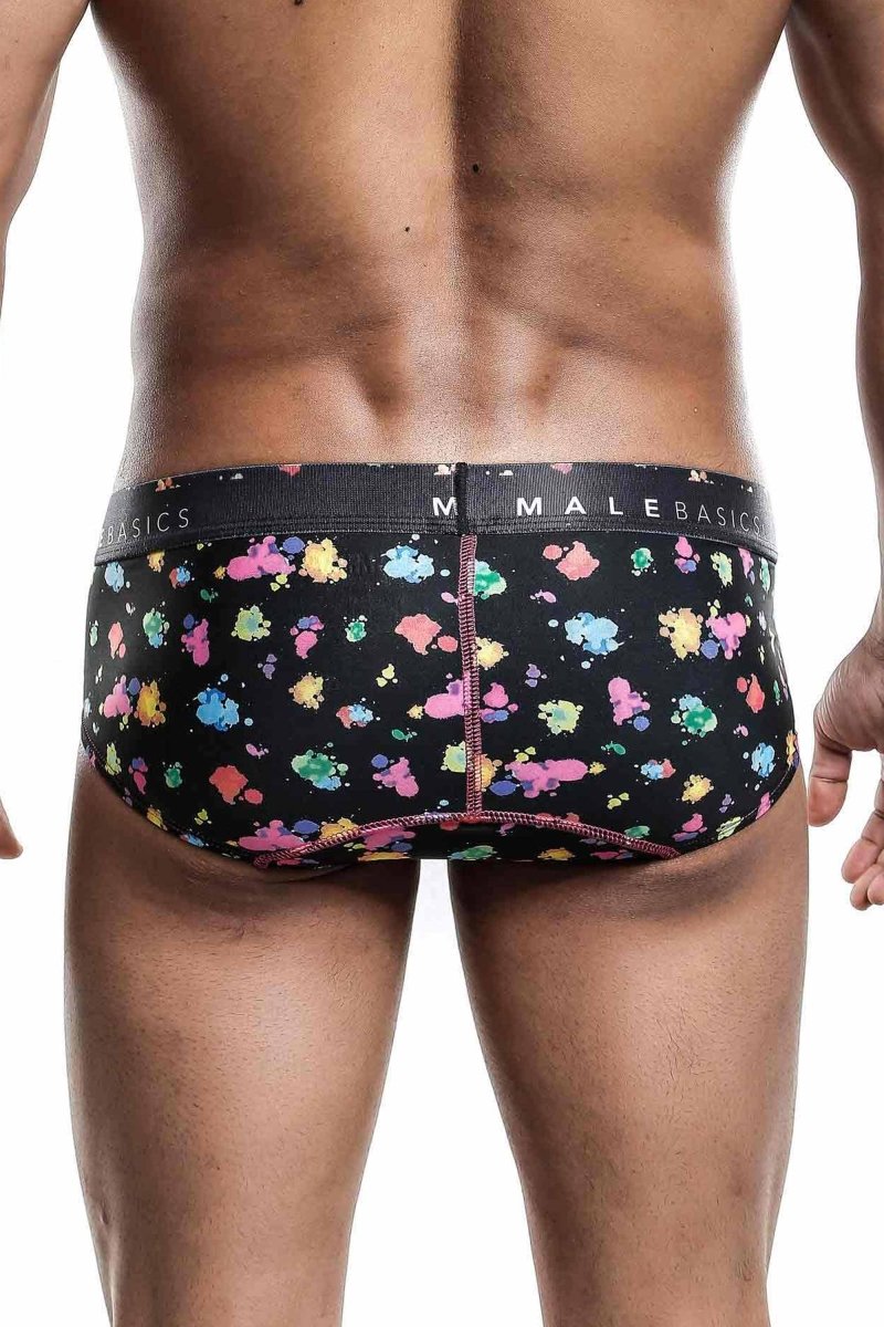 Malebasics New Hipster Brief Black Splash