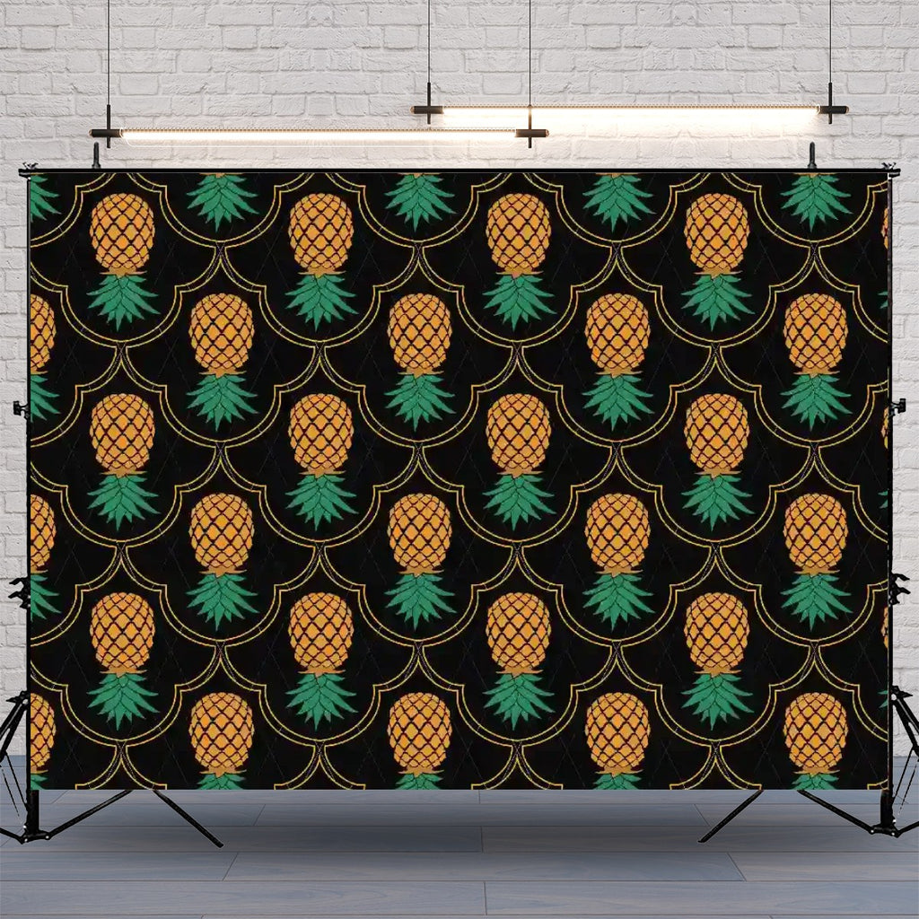 Fancy Upside Down Pineapple Photography Backdrops
