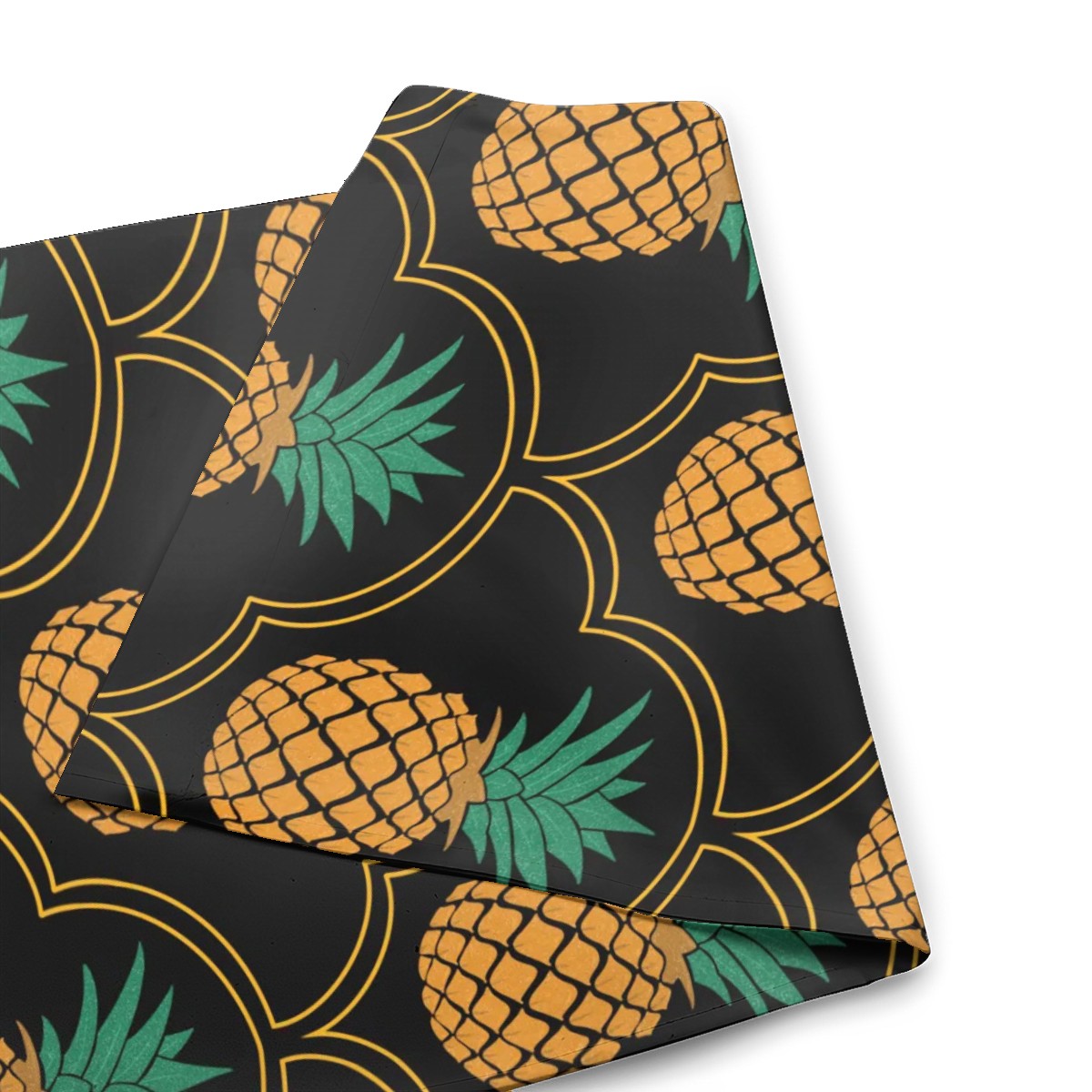 Upside-Down Pineapple Elegant Round Corner Garden Flags