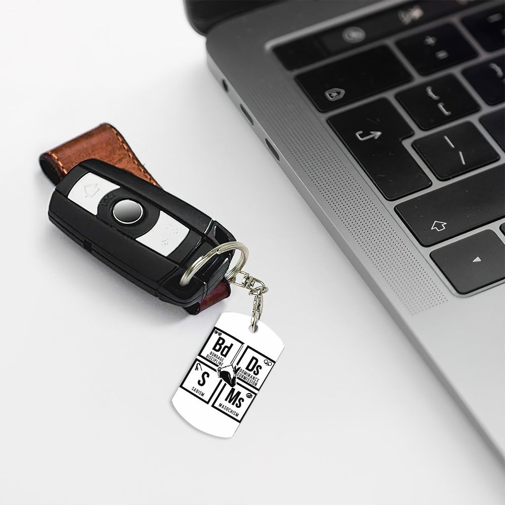 BDSM Metal Keychain