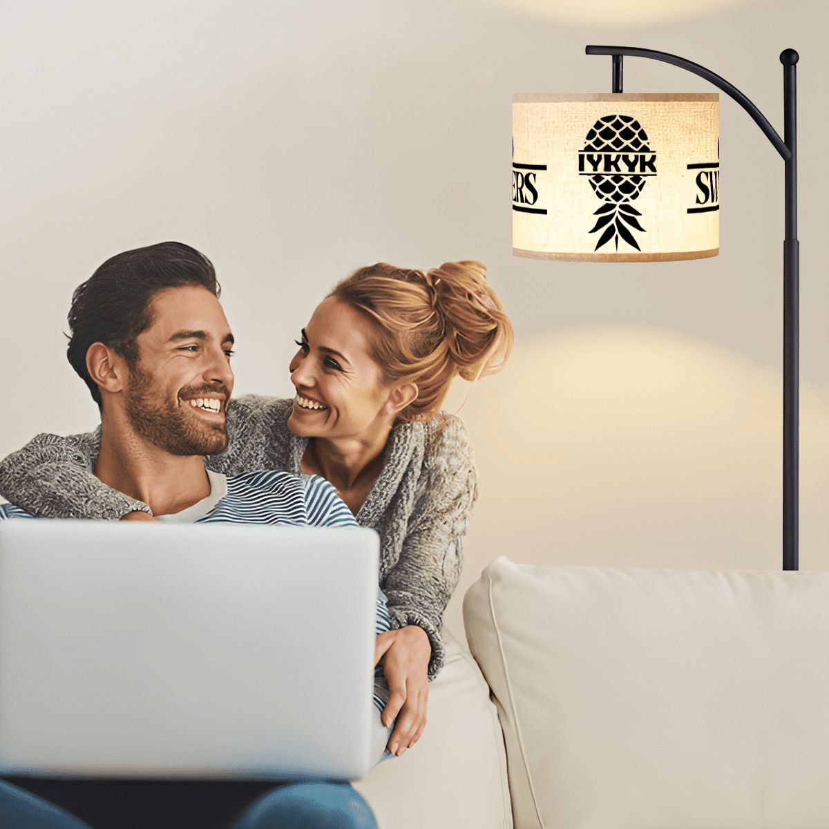 Swinger Inspired Arc Floor Lamp (Made in USA)