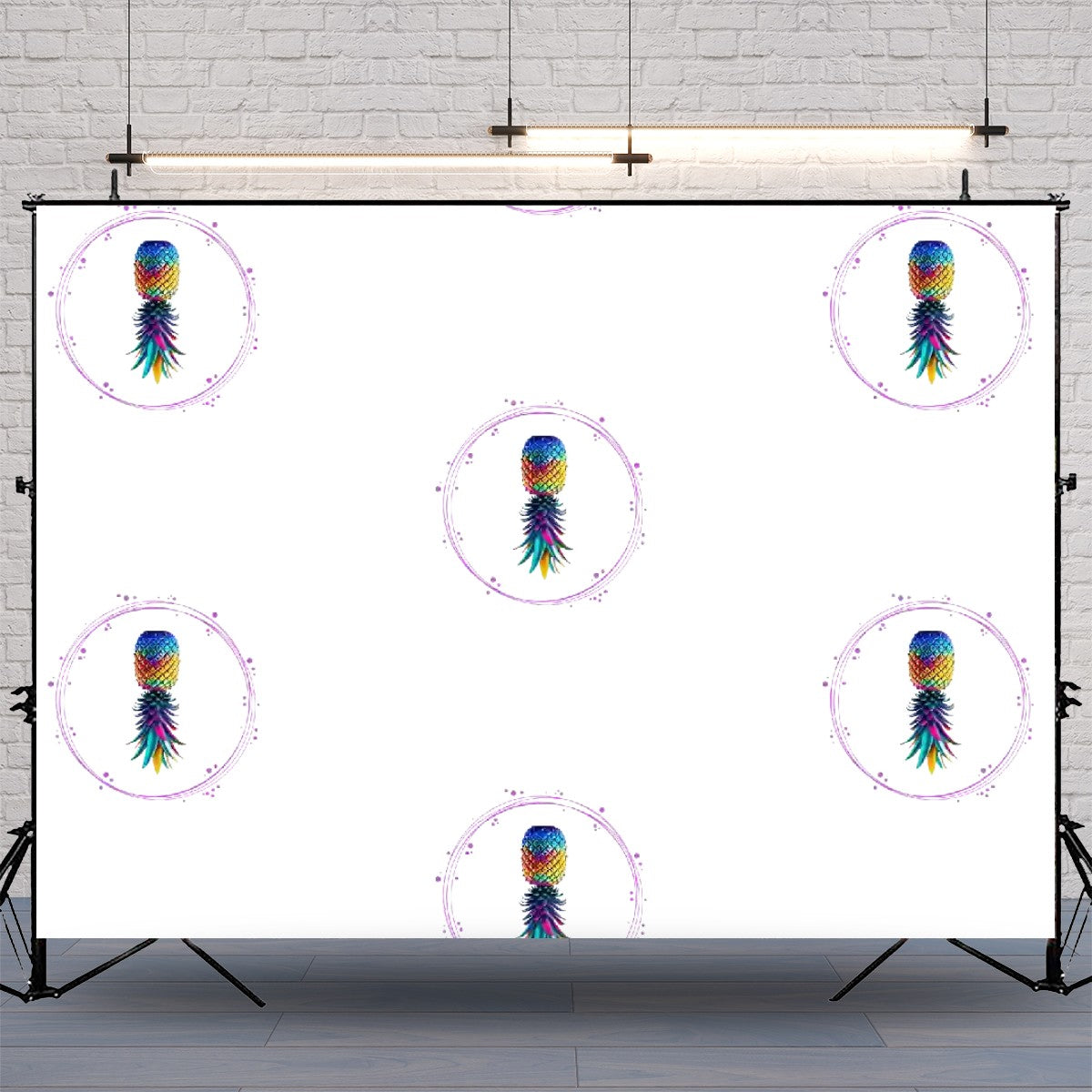 Upside Down Pineapple Photography Backdrops