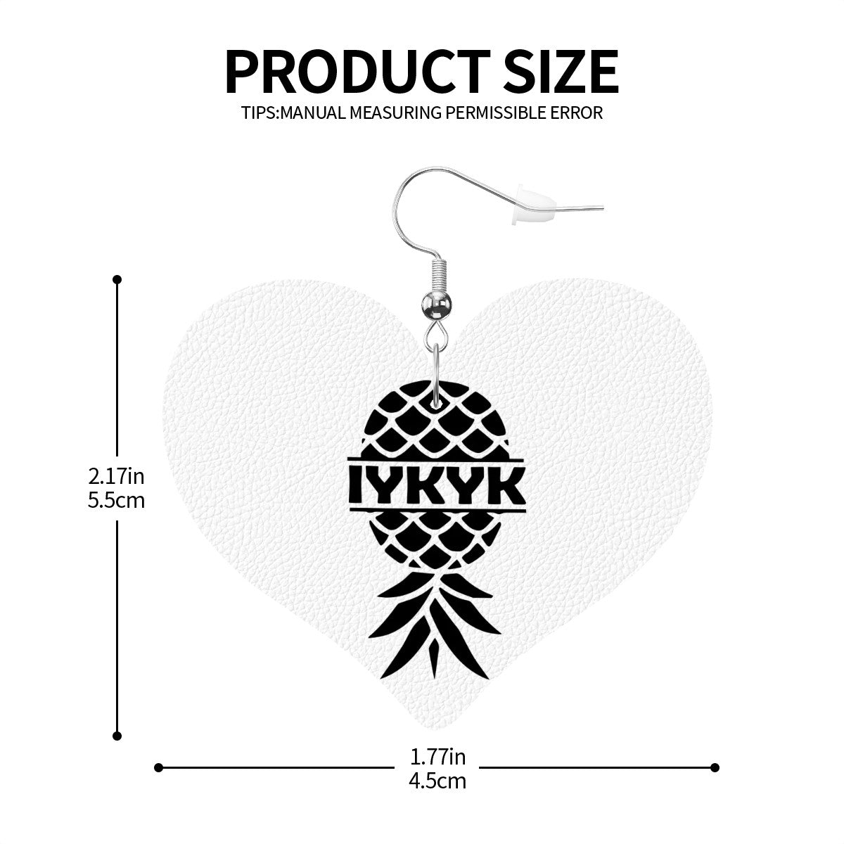 Heart Shape Leather Earrings