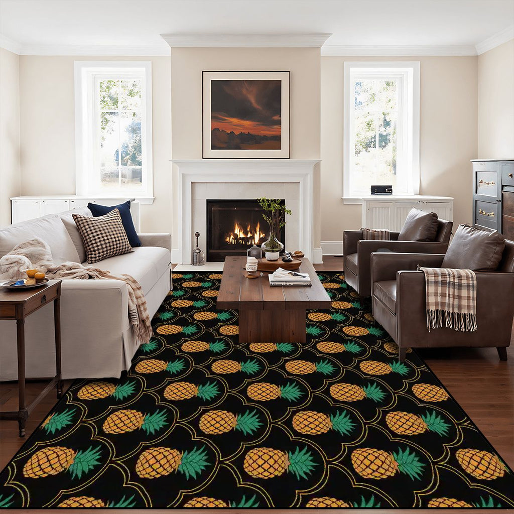 Elegant Upside-Down Pineapple Large Area Rug Floor Carpet (5:4)