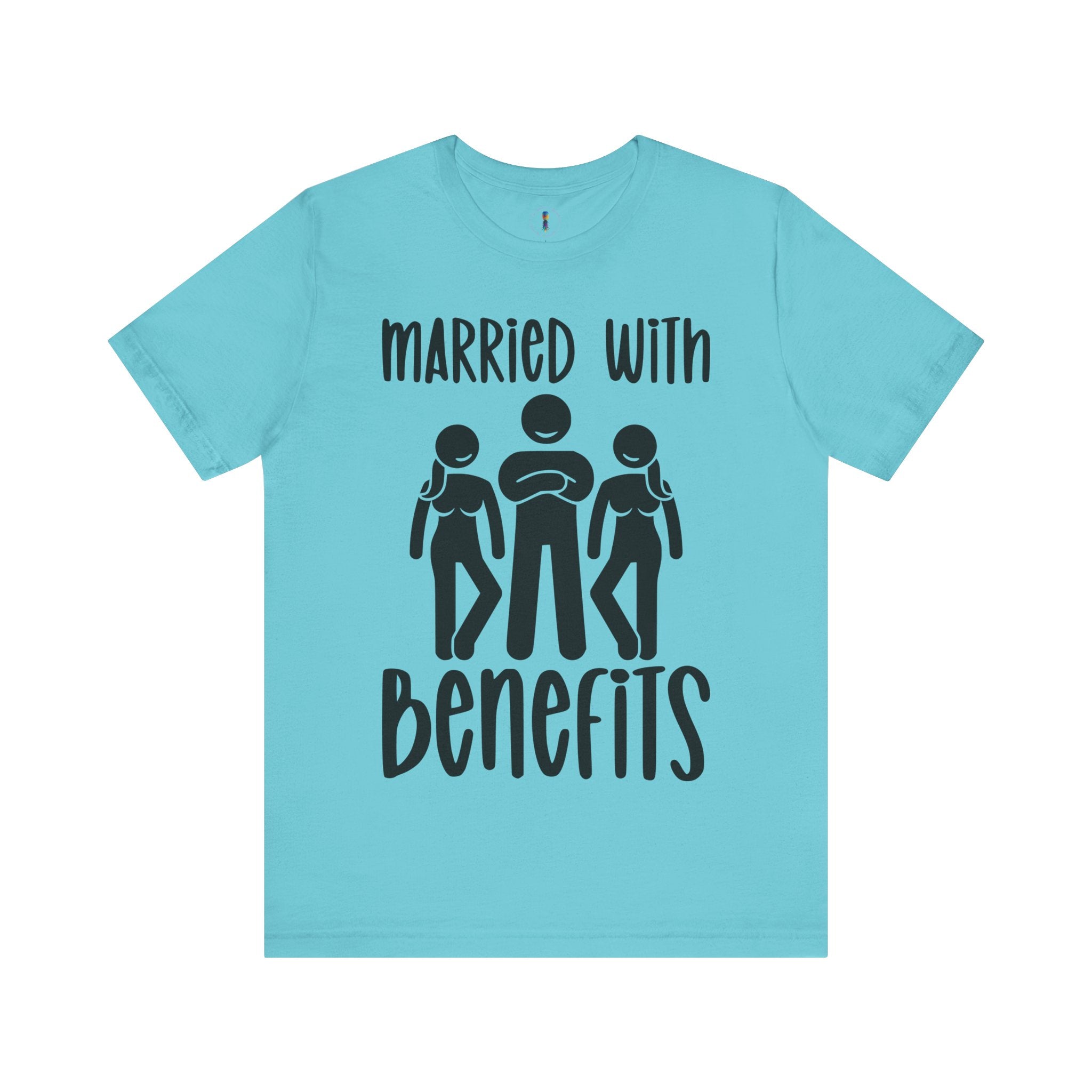 Casual Unisex Tee - "Married With Benefits" Fun Graphic Shirt